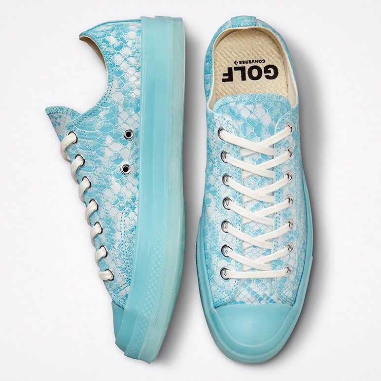 Converse x Golf Wang Chuck 70 Ox Snake Blue Topaz, Converse x Golf Wang Chuck 70 Ox Snake Pink Dogwood 착용 스타일 - 3