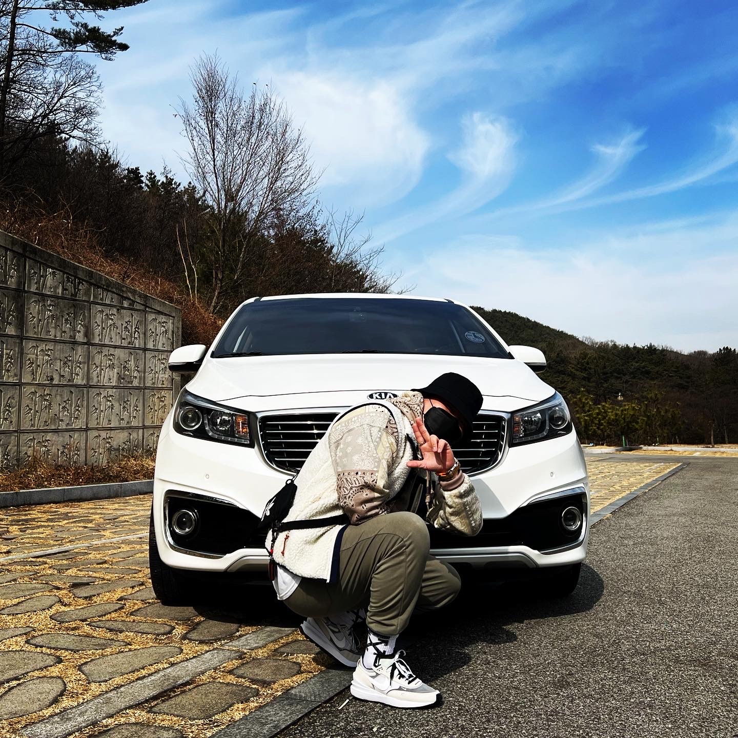 Nike Waffle One Infinite Lilac 착용 스타일
