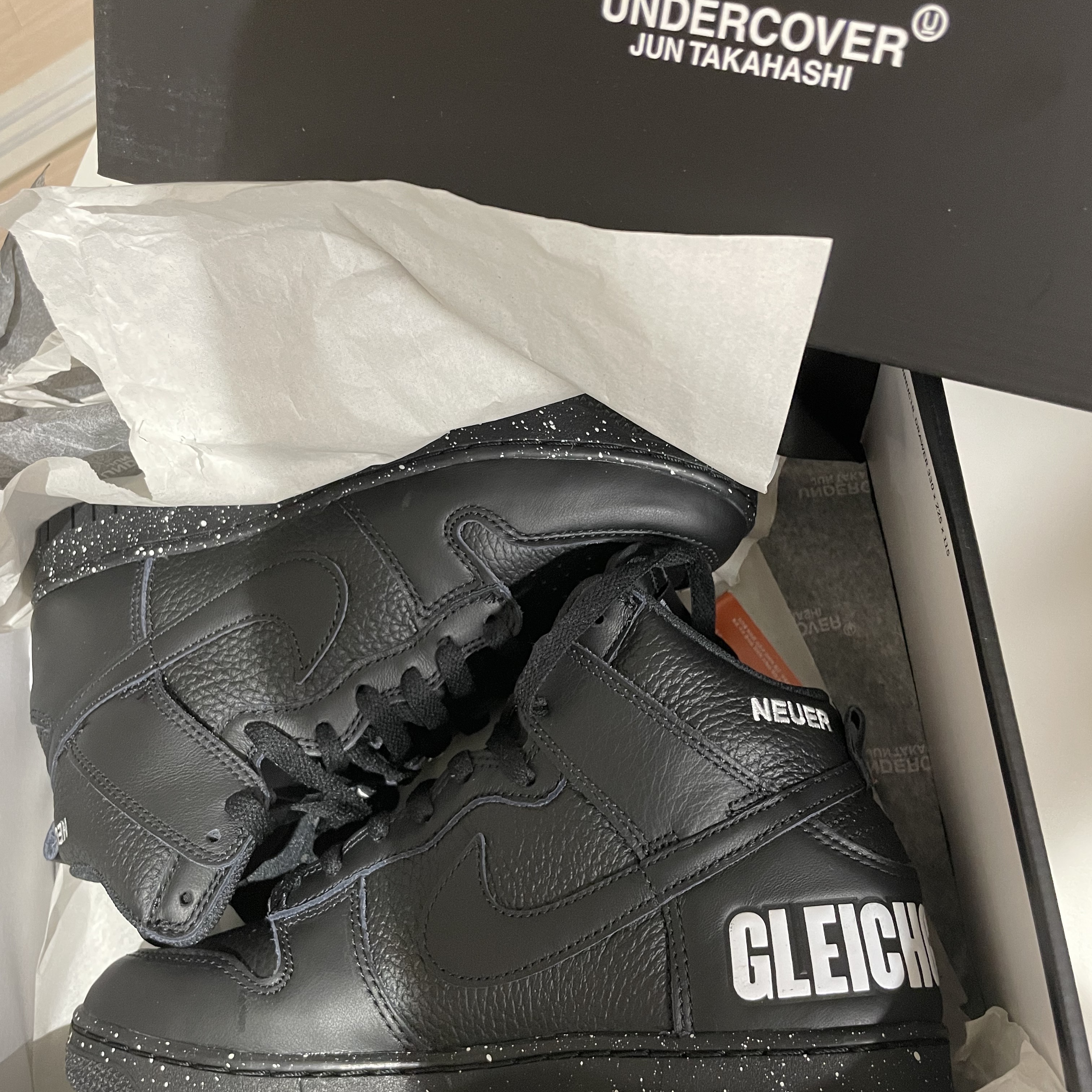 Nike x Undercover Dunk High 1985 Black 착용 스타일