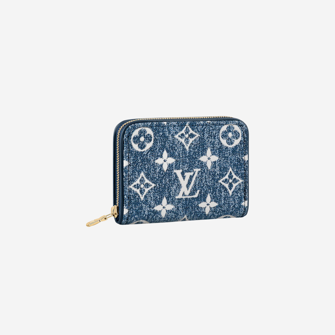 Louis Vuitton Zippy Coin Purse Monogram Jacquard Denim Navy Blue 상세 이미지 1