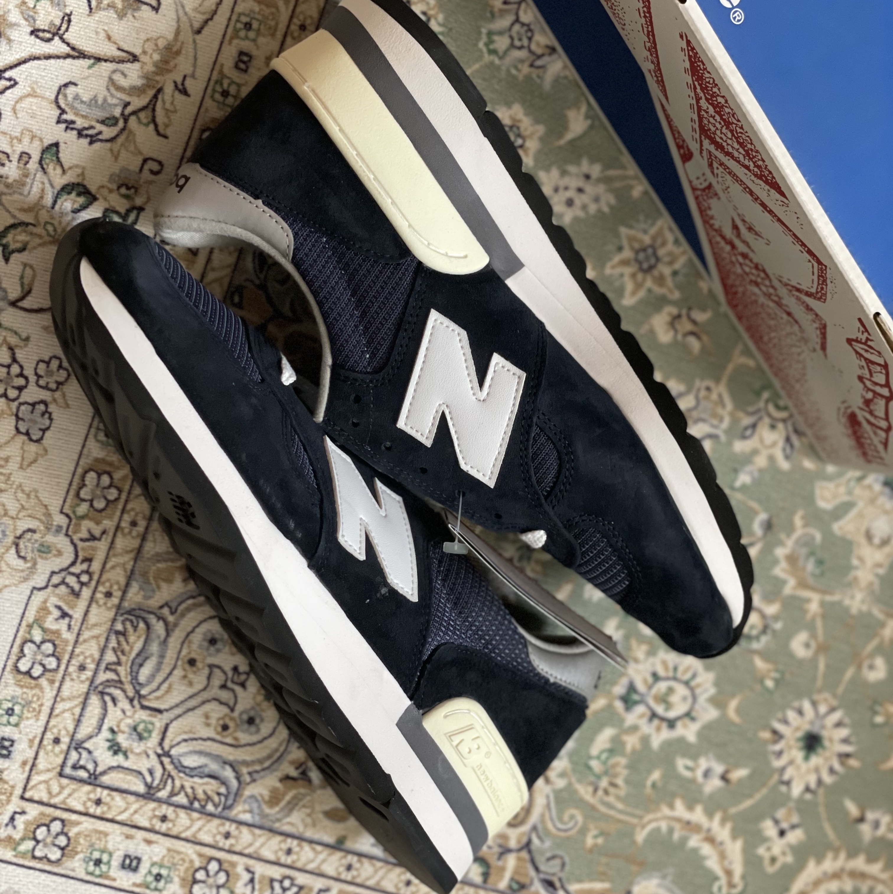 New Balance 990 Made in USA Navy 30th Anniversary 착용 스타일