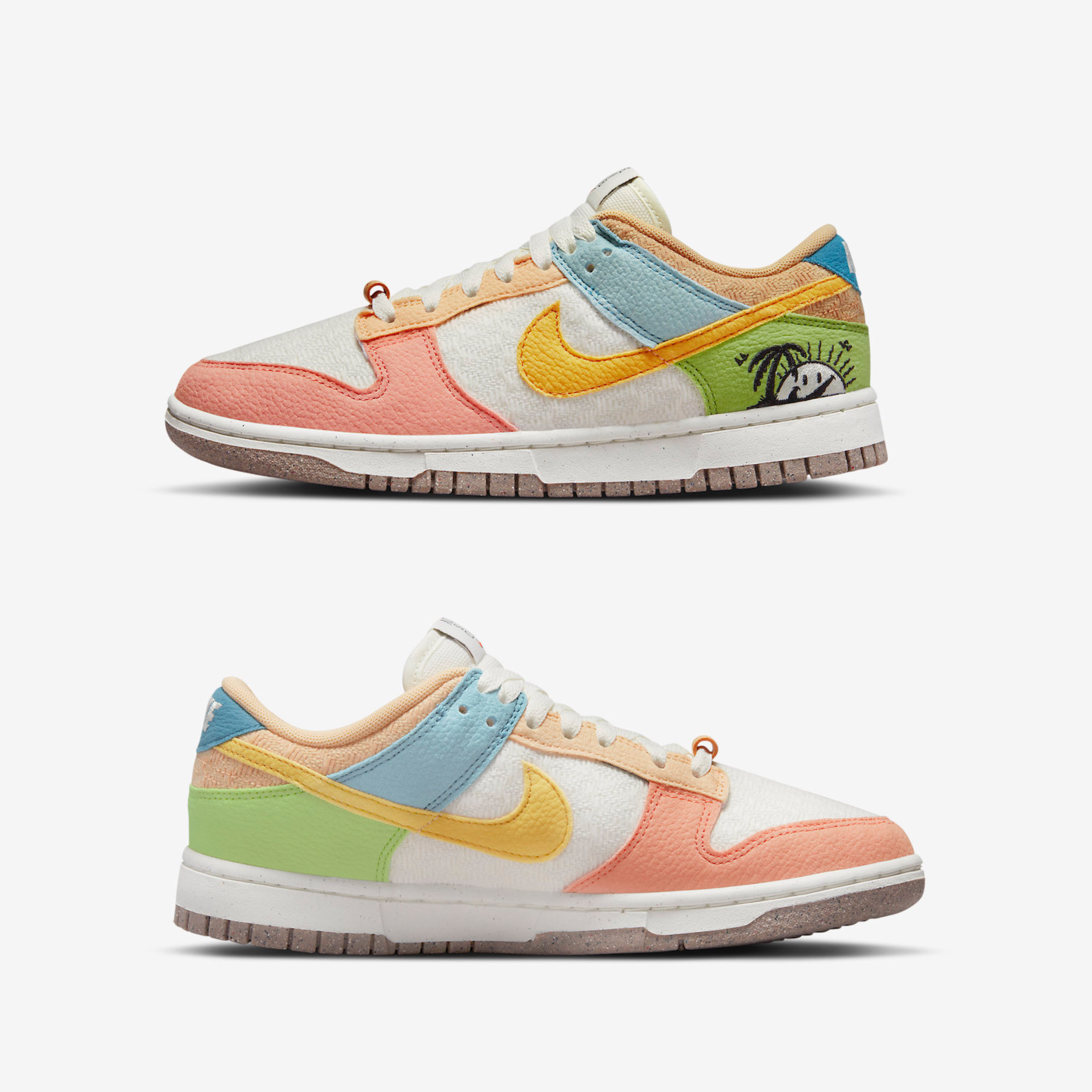 (W) Nike Dunk Low SE Sun Club Sanded Gold 착용 스타일 - 3