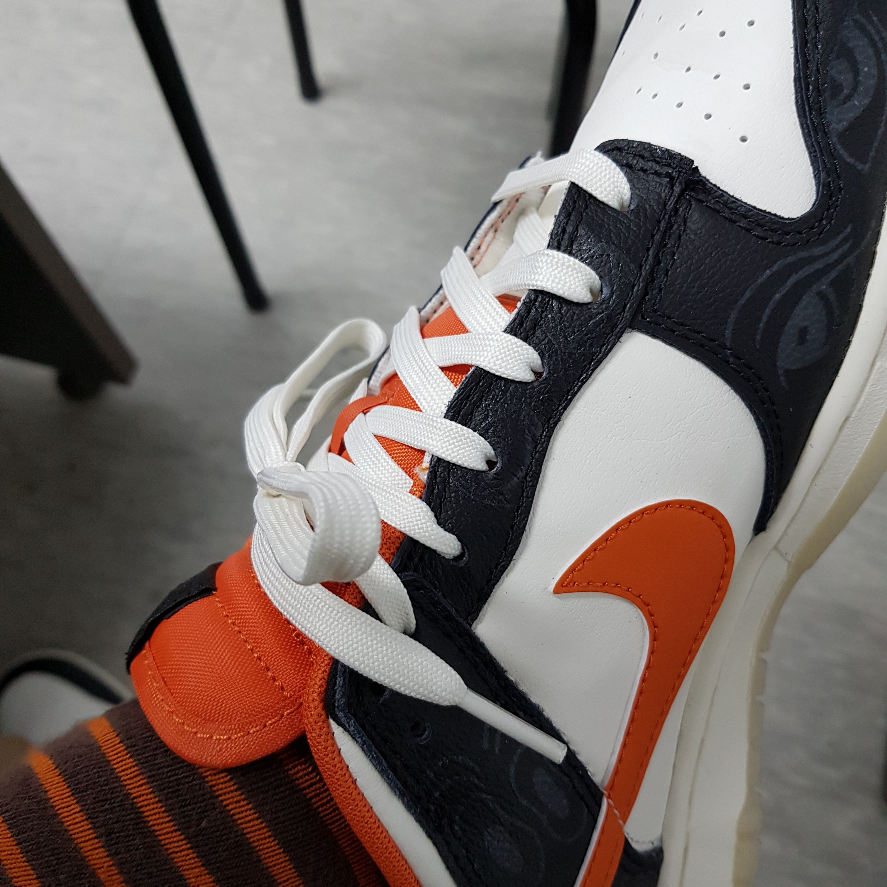 Nike Dunk Low Retro PRM Halloween 착용 스타일 - 1