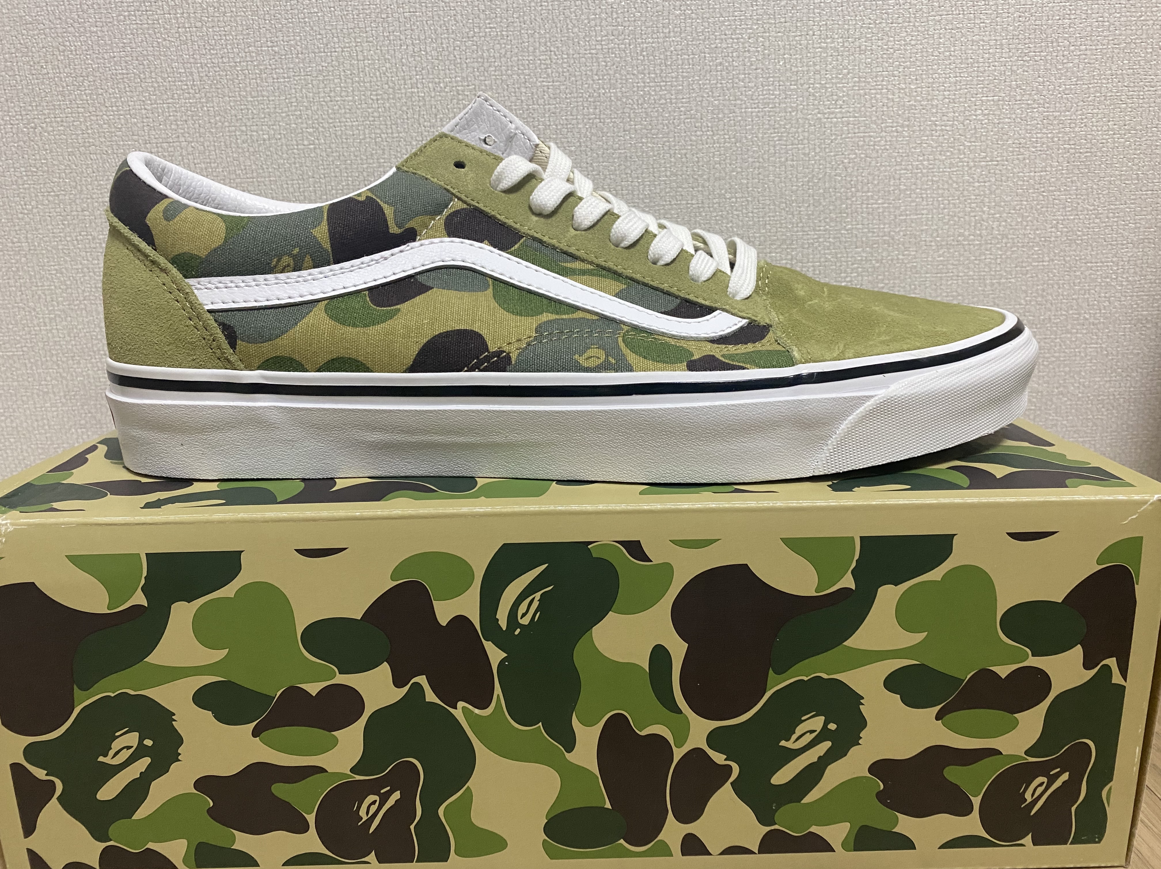 Vans x BAPE Old Skool 36 DX ABC Camo 착용 스타일