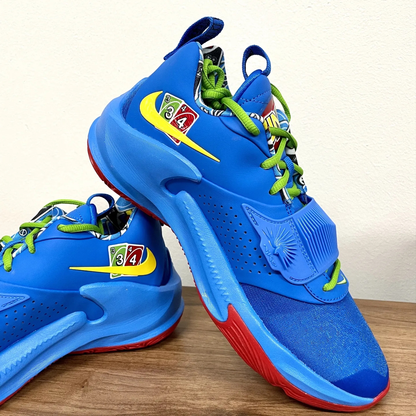 Nike x UNO Zoom Freak 3 NRG Green Bean, Nike x UNO Zoom Freak 3 NRG Photo Blue 착용 스타일 - 3