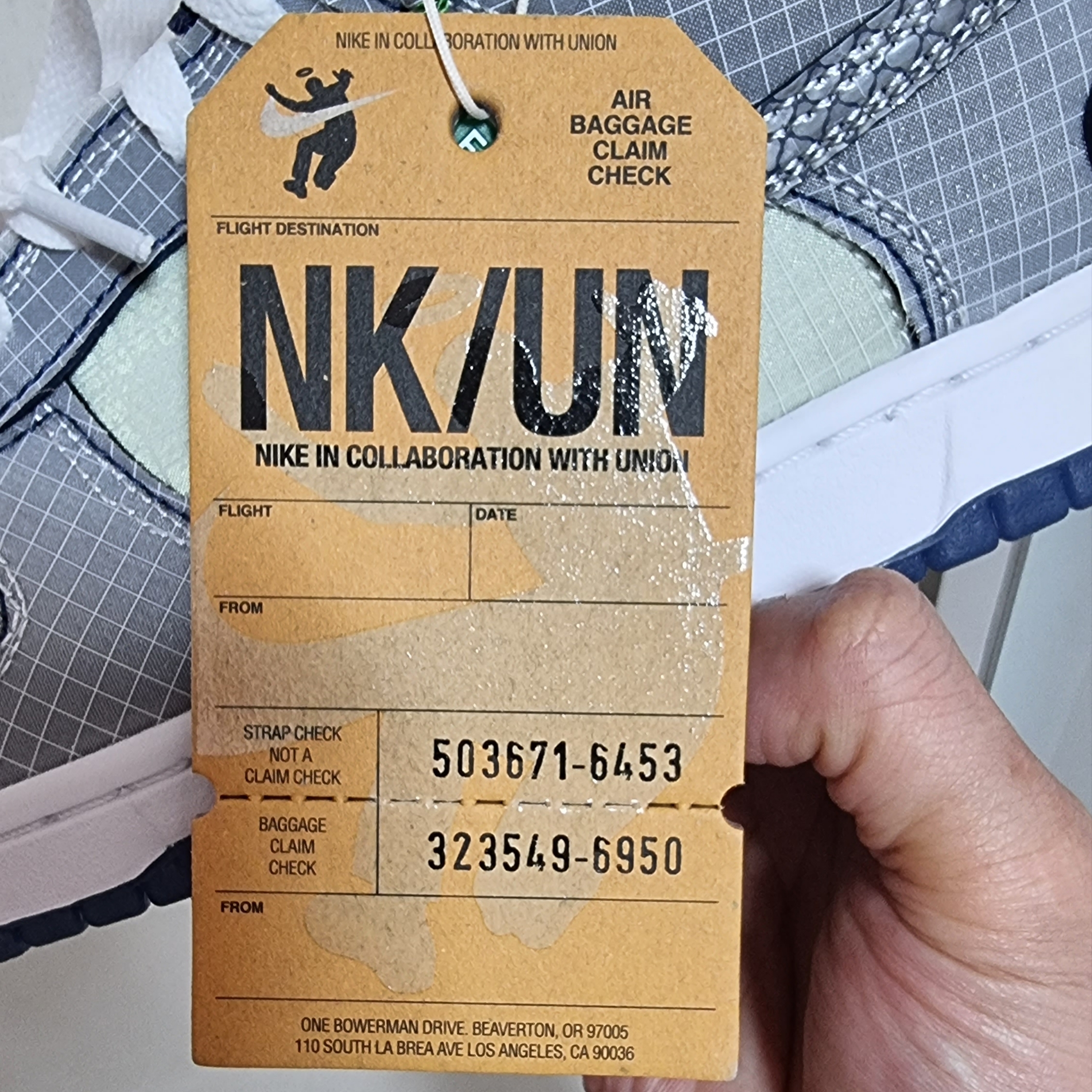 Nike x Union Dunk Low Passport Pack Pistachio 착용 스타일 - 5