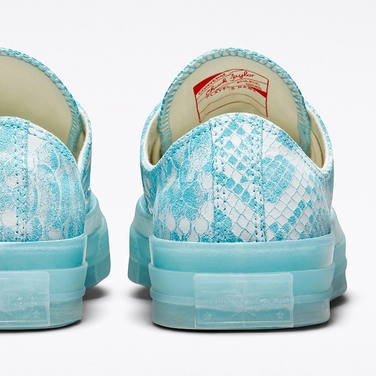 Converse x Golf Wang Chuck 70 Ox Snake Blue Topaz, Converse x Golf Wang Chuck 70 Ox Snake Pink Dogwood 착용 스타일 - 5