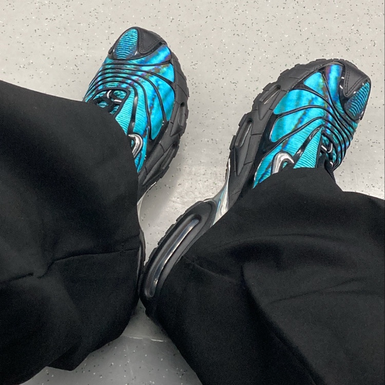Nike x Skepta Air Max Tailwind 5 Chrome Blue 착용 스타일