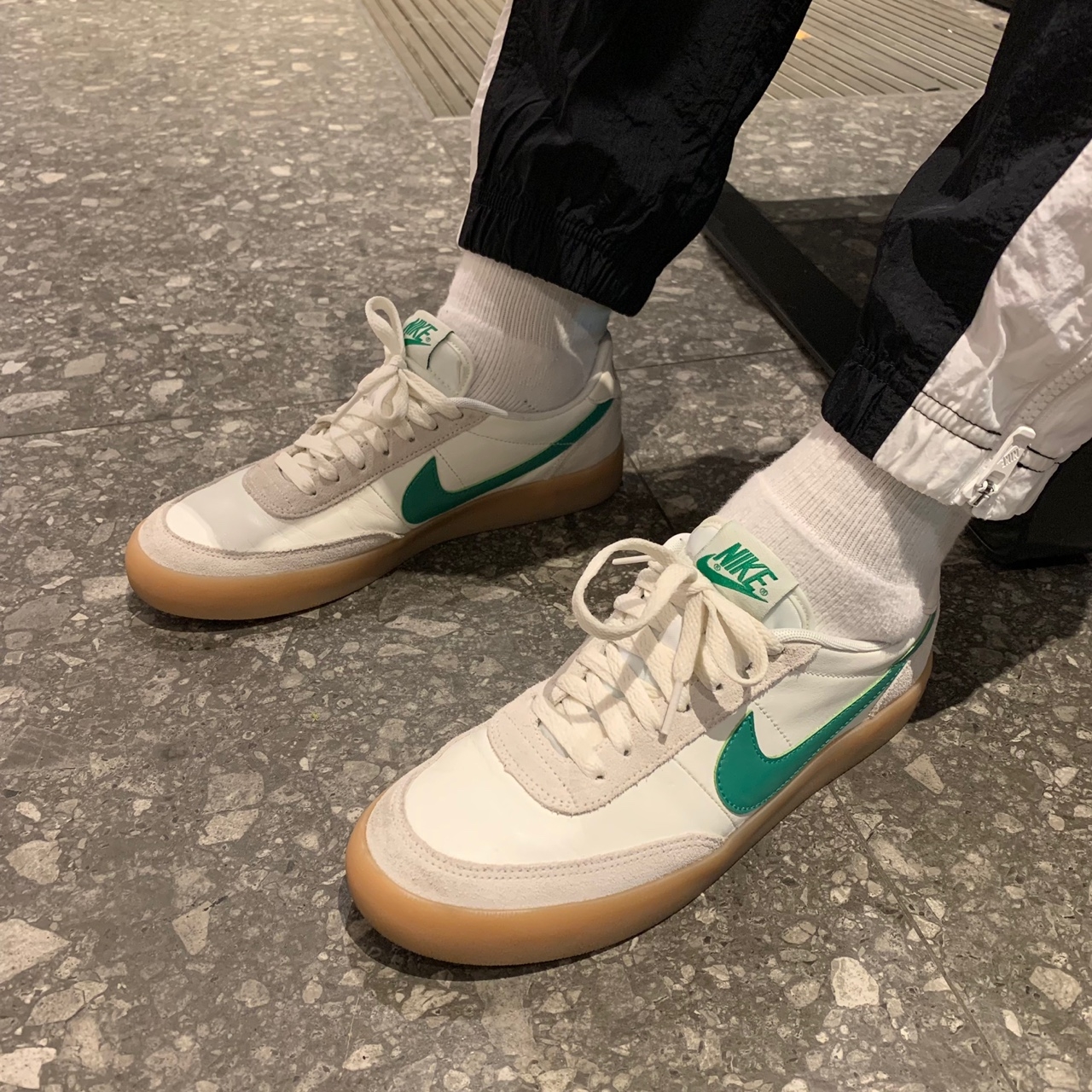 Nike x J.Crew Killshot 2 Lucid Green 착용 스타일