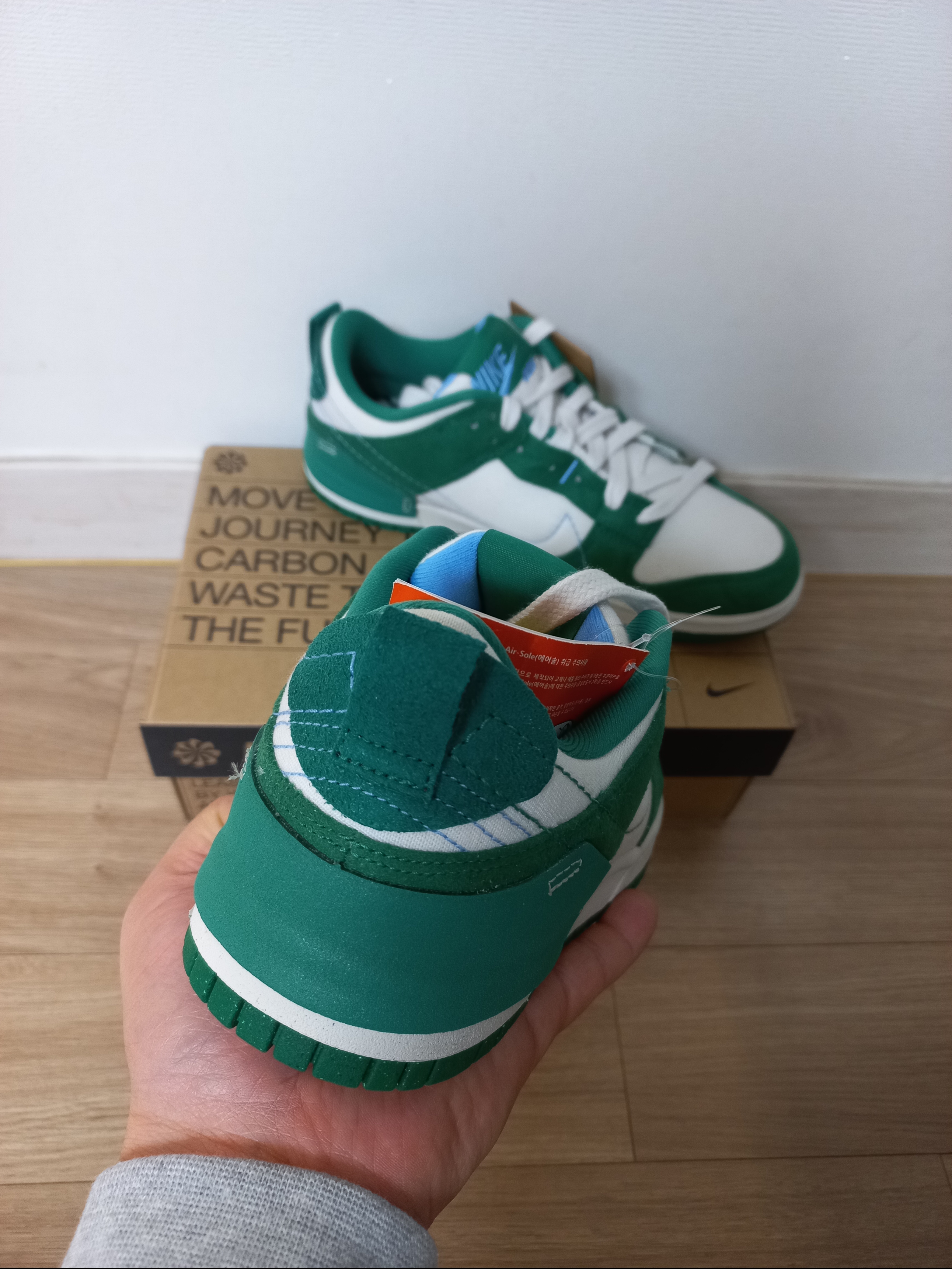 (W) Nike Dunk Low Disrupt 2 Phantom University Blue 착용 스타일 - 2