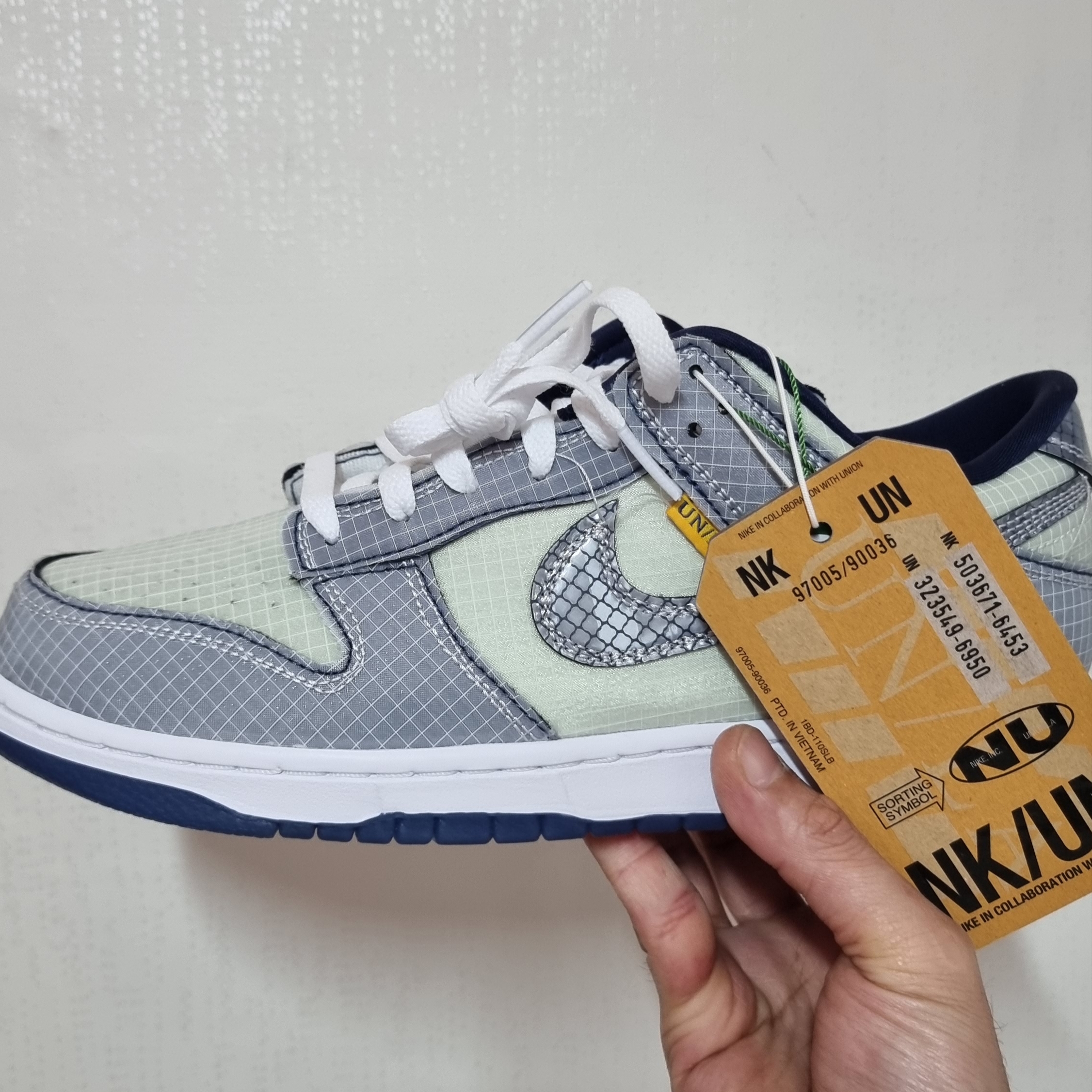 Nike x Union Dunk Low Passport Pack Pistachio 착용 스타일 - 2