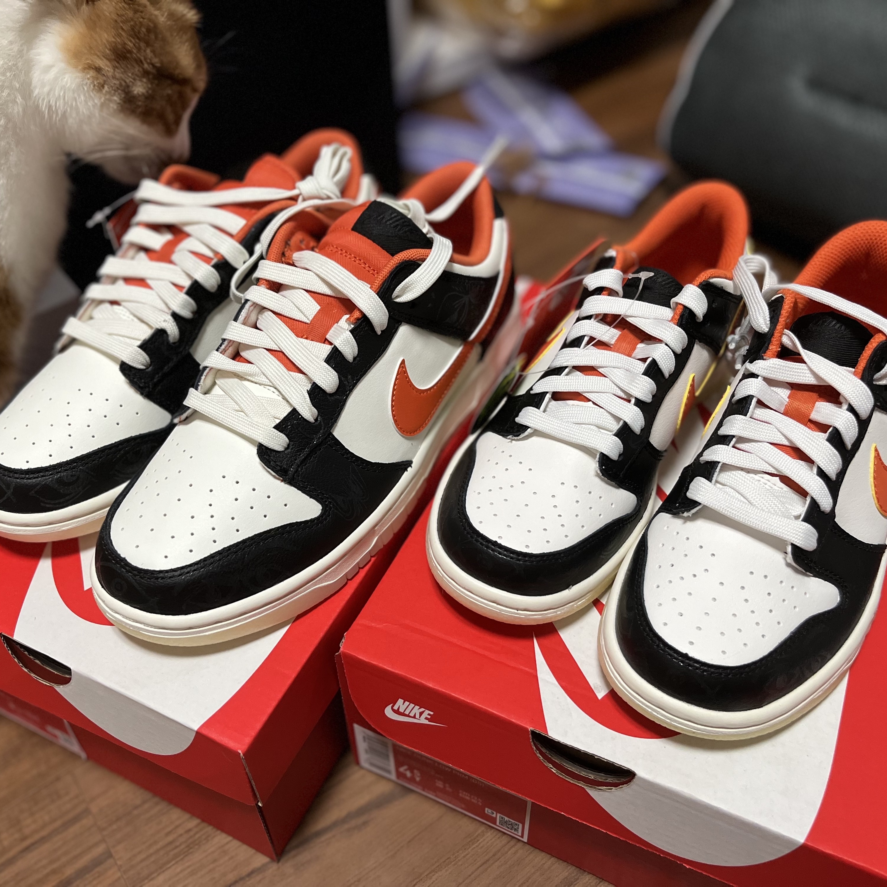 Nike Dunk Low Retro PRM Halloween, (GS) Nike Dunk Low PRM Halloween 착용 스타일
