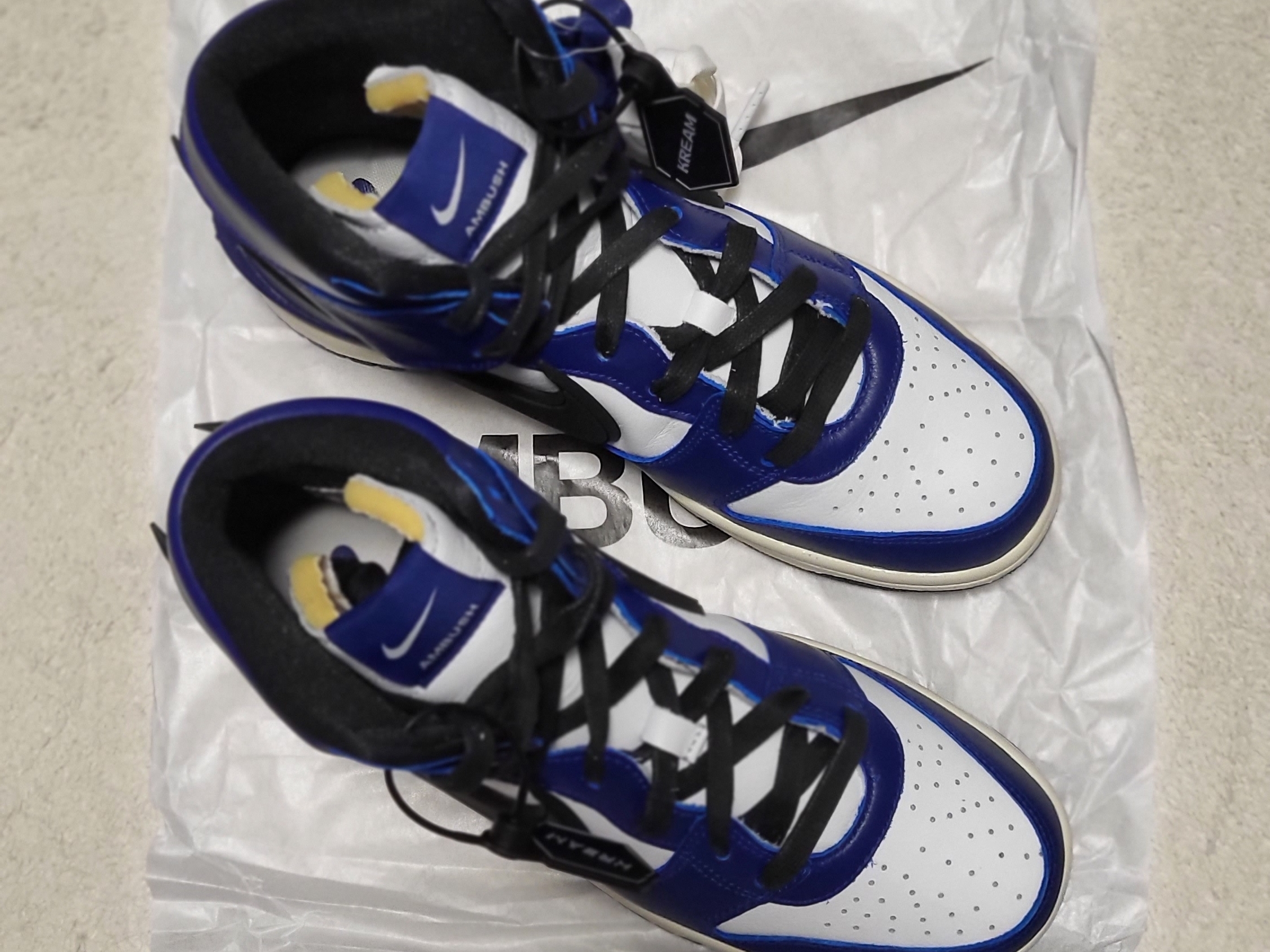 Nike x Ambush Dunk High Deep Royal Blue 착용 스타일 - 1