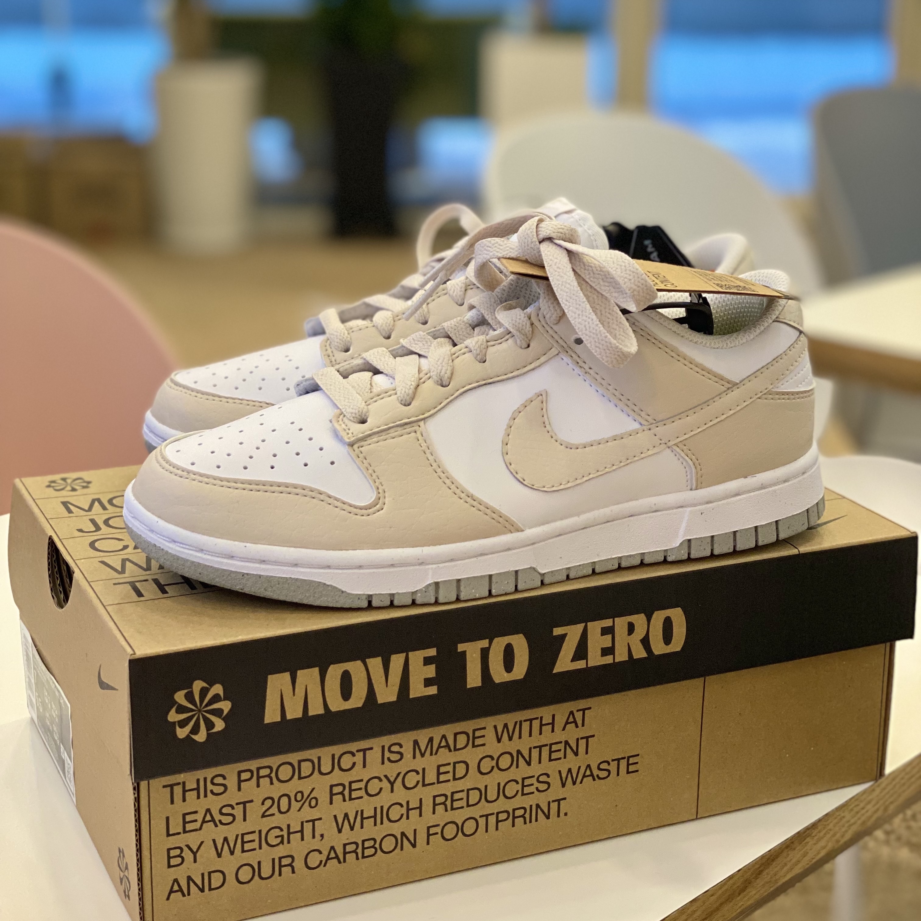 (W) Nike Dunk Low Next Nature Light Orewood Brown 착용 스타일