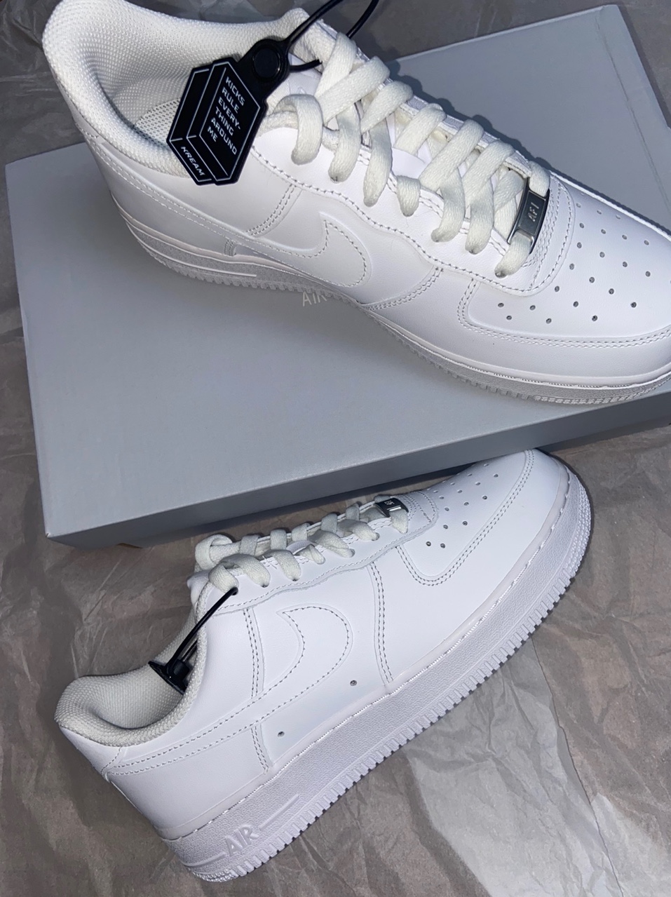 Nike Air Force 1 '07 Low White, (W) Nike Air Force 1 '07 Low White 착용 스타일