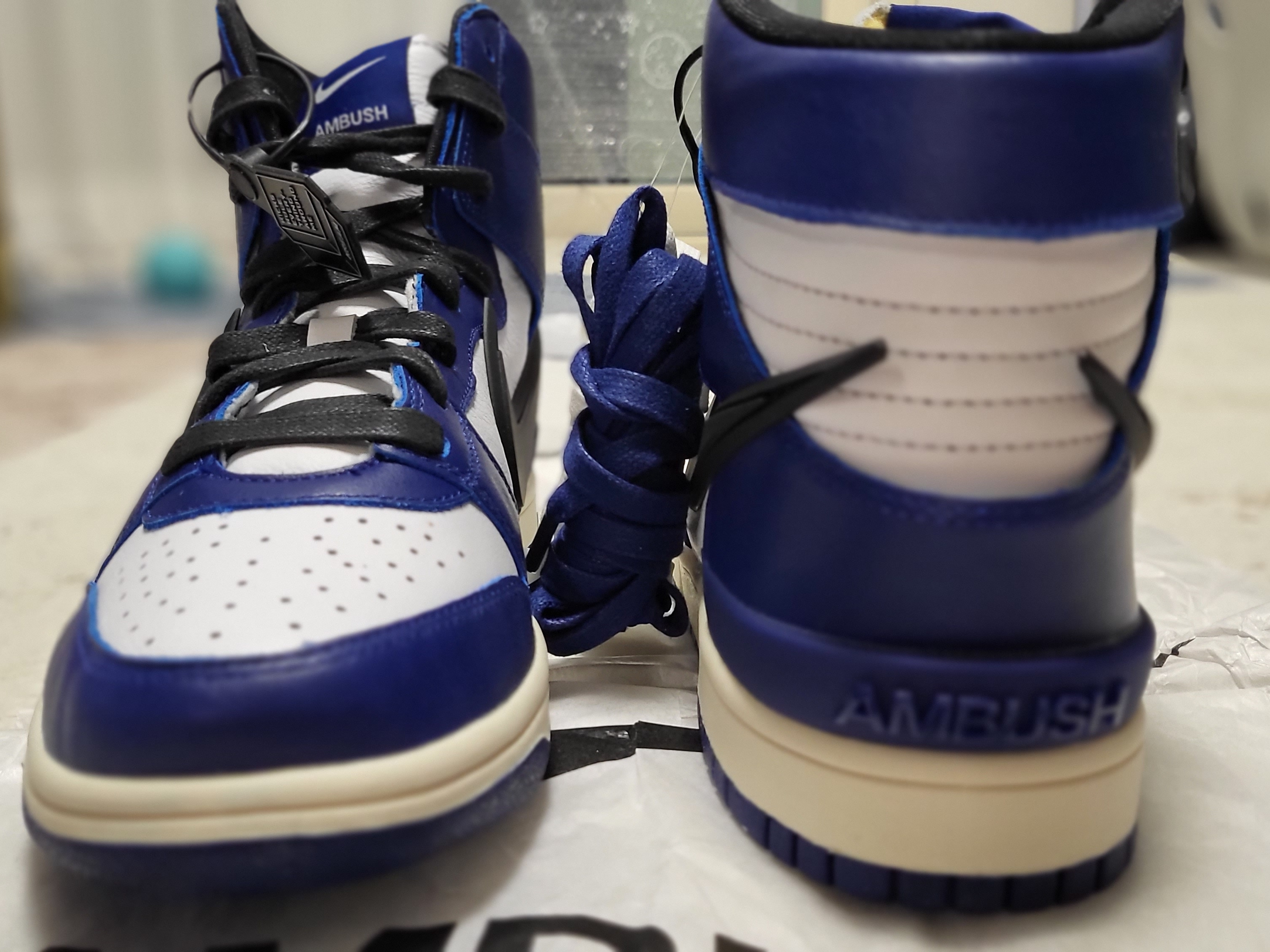Nike x Ambush Dunk High Deep Royal Blue 착용 스타일 - 4