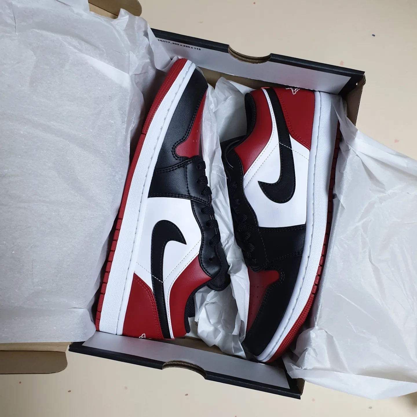 Jordan 1 Low Bred Toe 착용 스타일