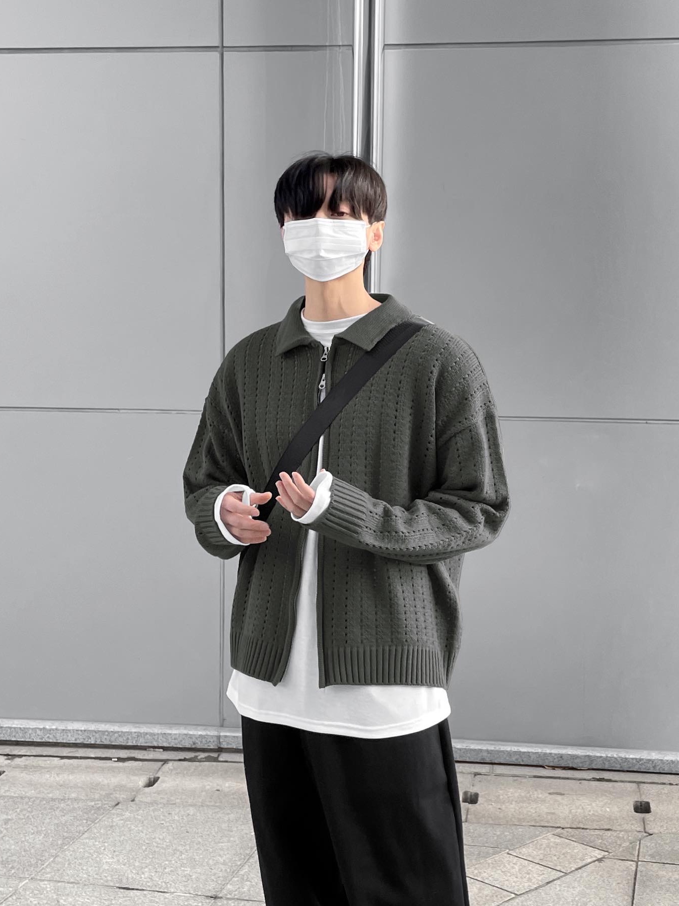 Nike x Peaceminusone Kwondo1 White 착용 스타일 - 5