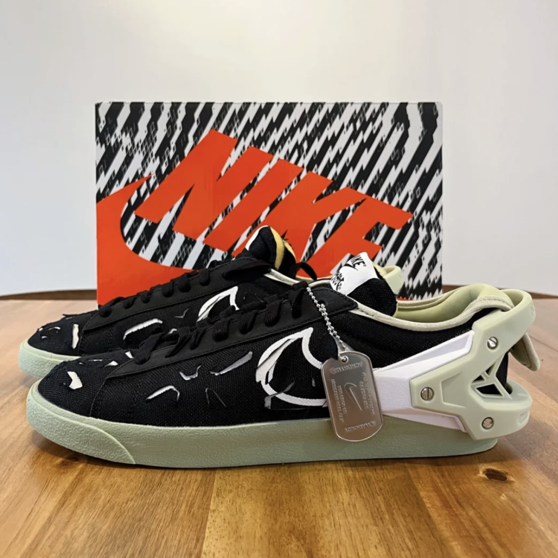 Nike x Acronym Blazer Low Black 착용 스타일 - 1