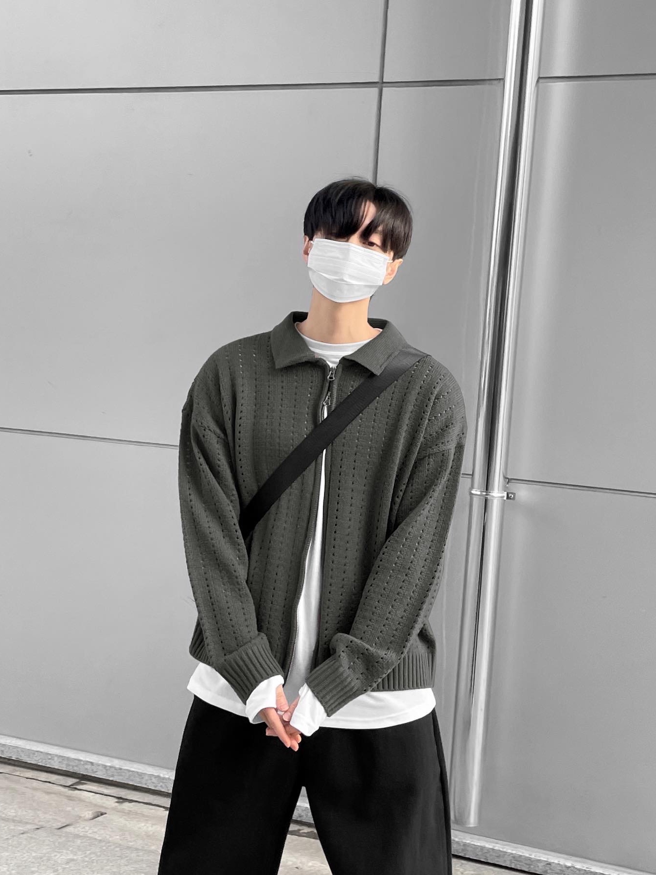 Nike x Peaceminusone Kwondo1 White 착용 스타일 - 4