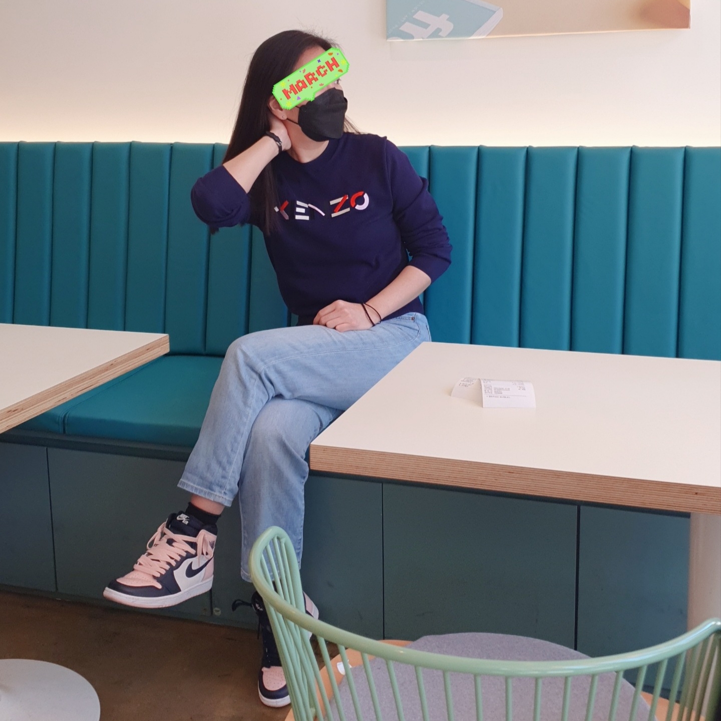 (W) Jordan 1 Retro High OG Atmosphere 착용 스타일