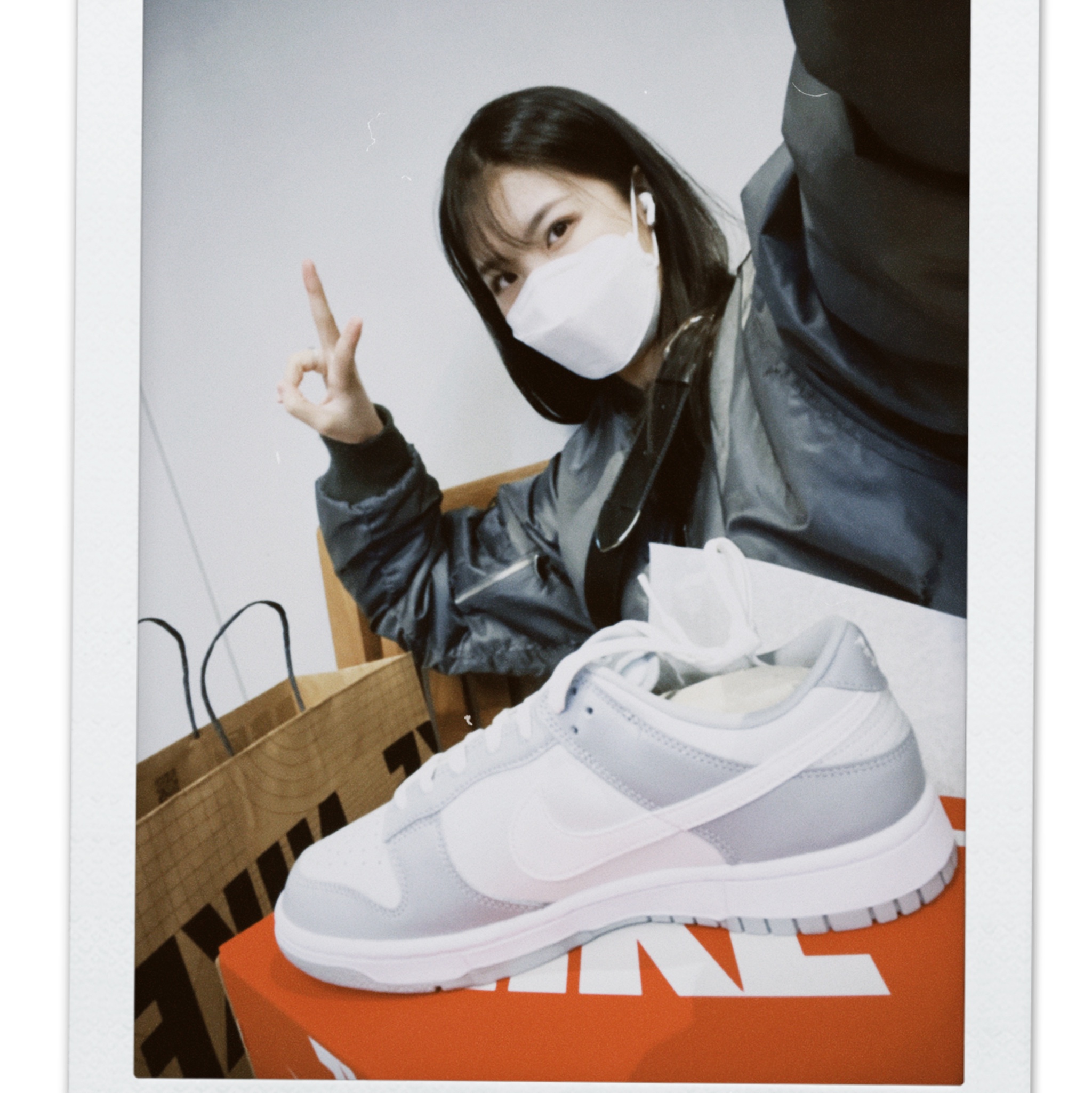 Nike Dunk Low Retro Wolf Grey 착용 스타일