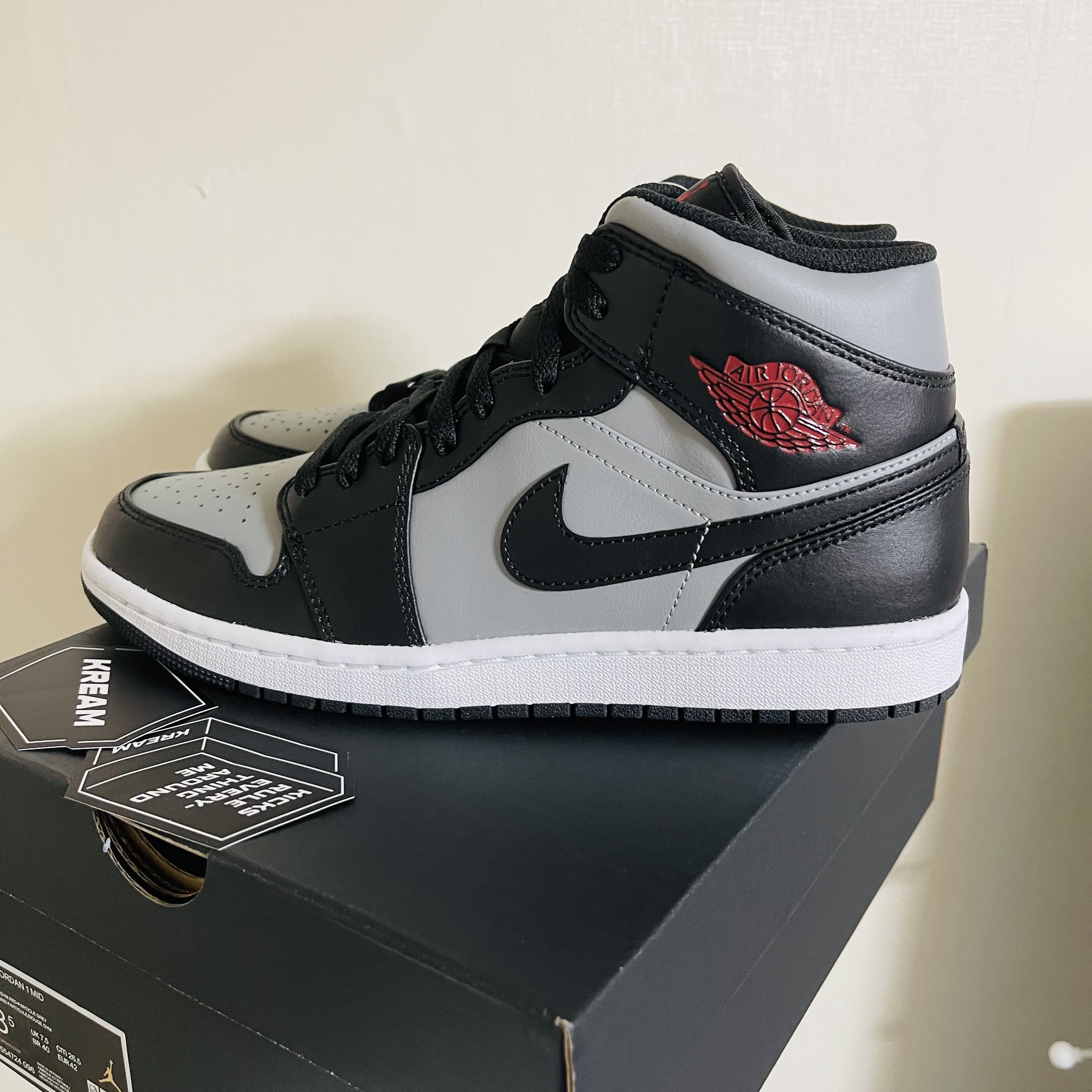 Jordan 1 Mid Shadow 착용 스타일 - 3