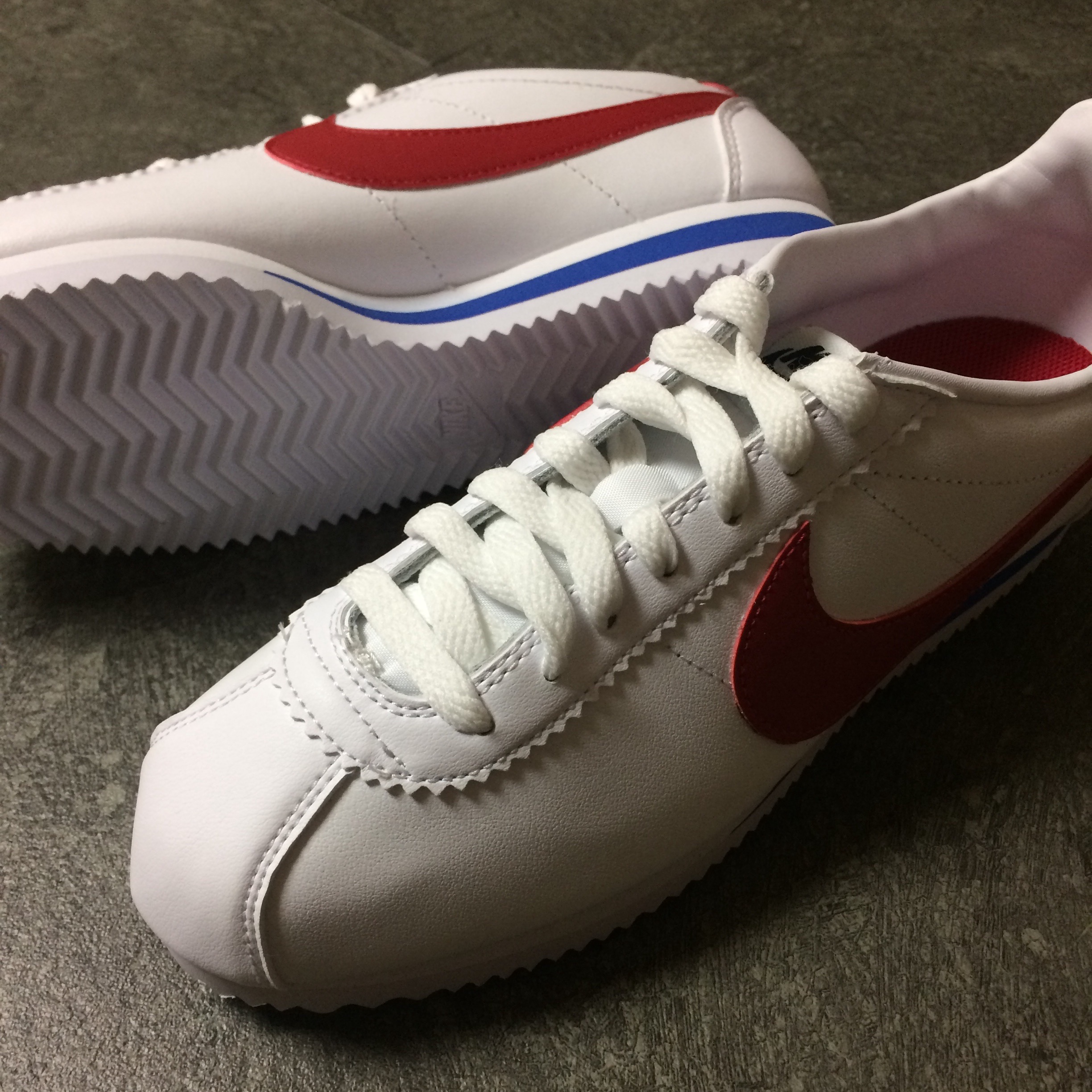 (W) Nike Classic Cortez Leather Forrest Gump 2017 착용 스타일 - 3
