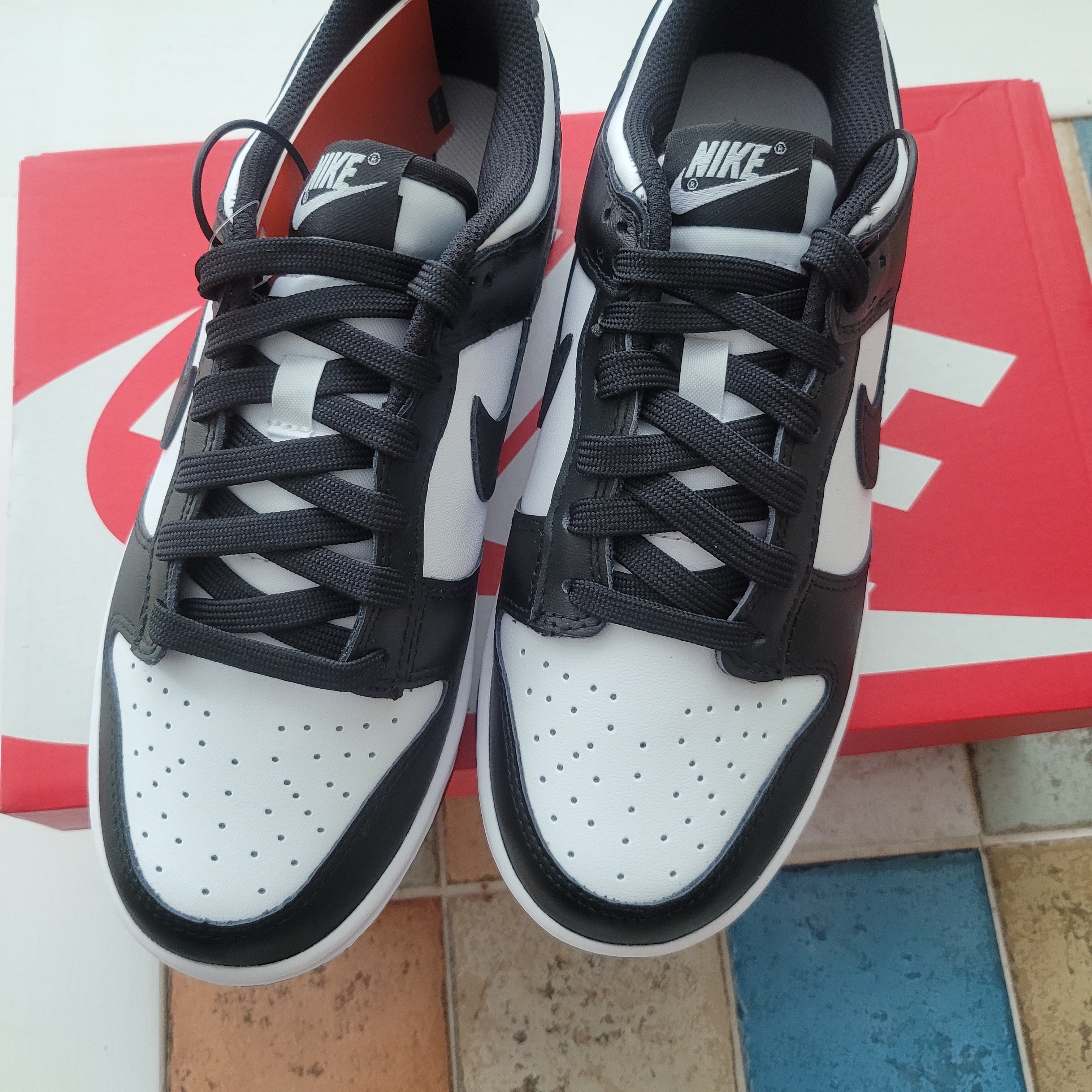 (W) Nike Dunk Low Black 착용 스타일 - 3