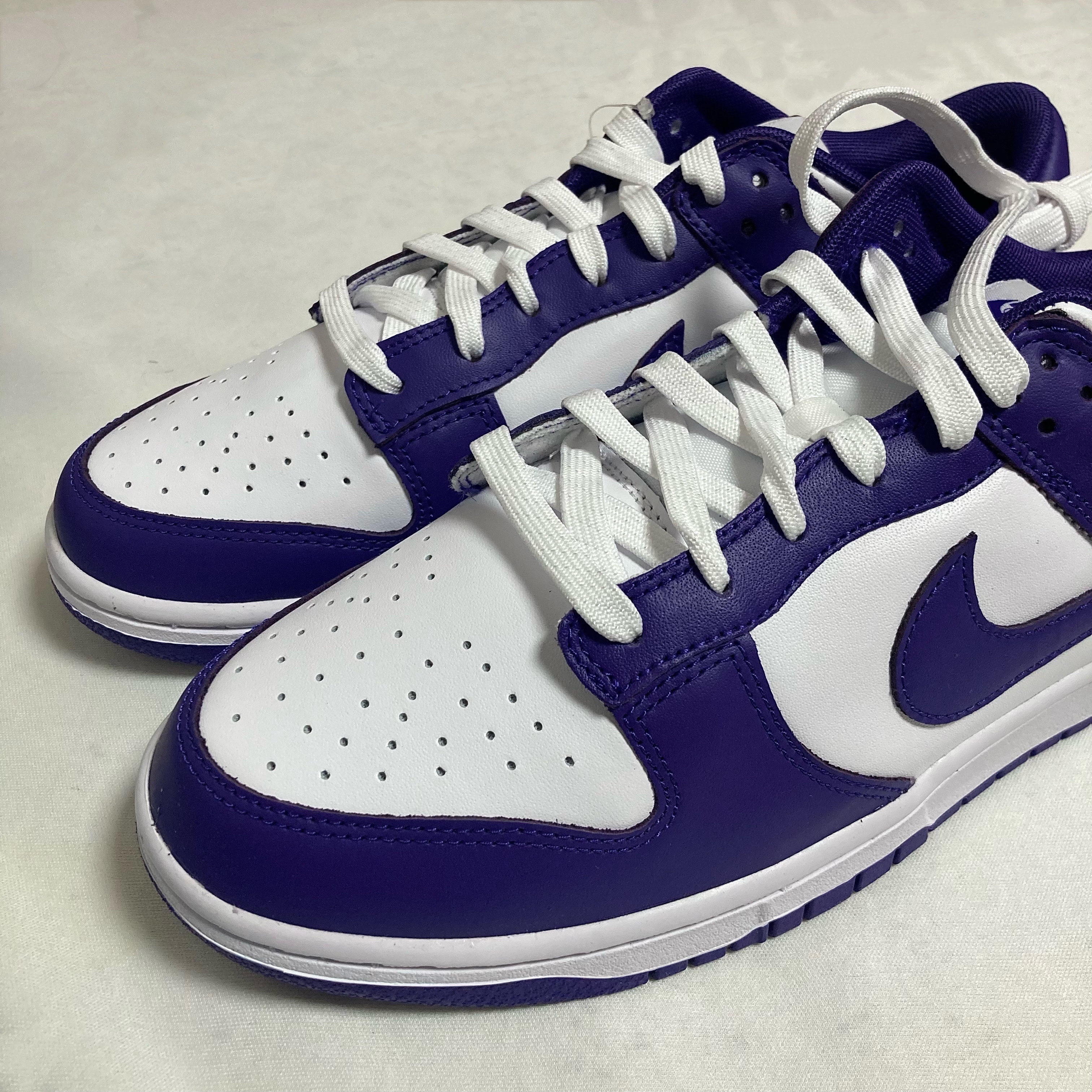 Nike Dunk Low Retro Championship Court Purple 착용 스타일