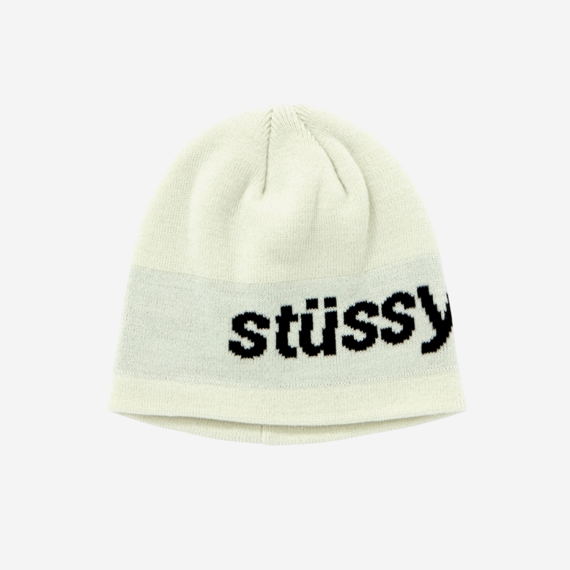 Stussy HELVETICA JACQUARD BEANIE white | www.talentchek.com