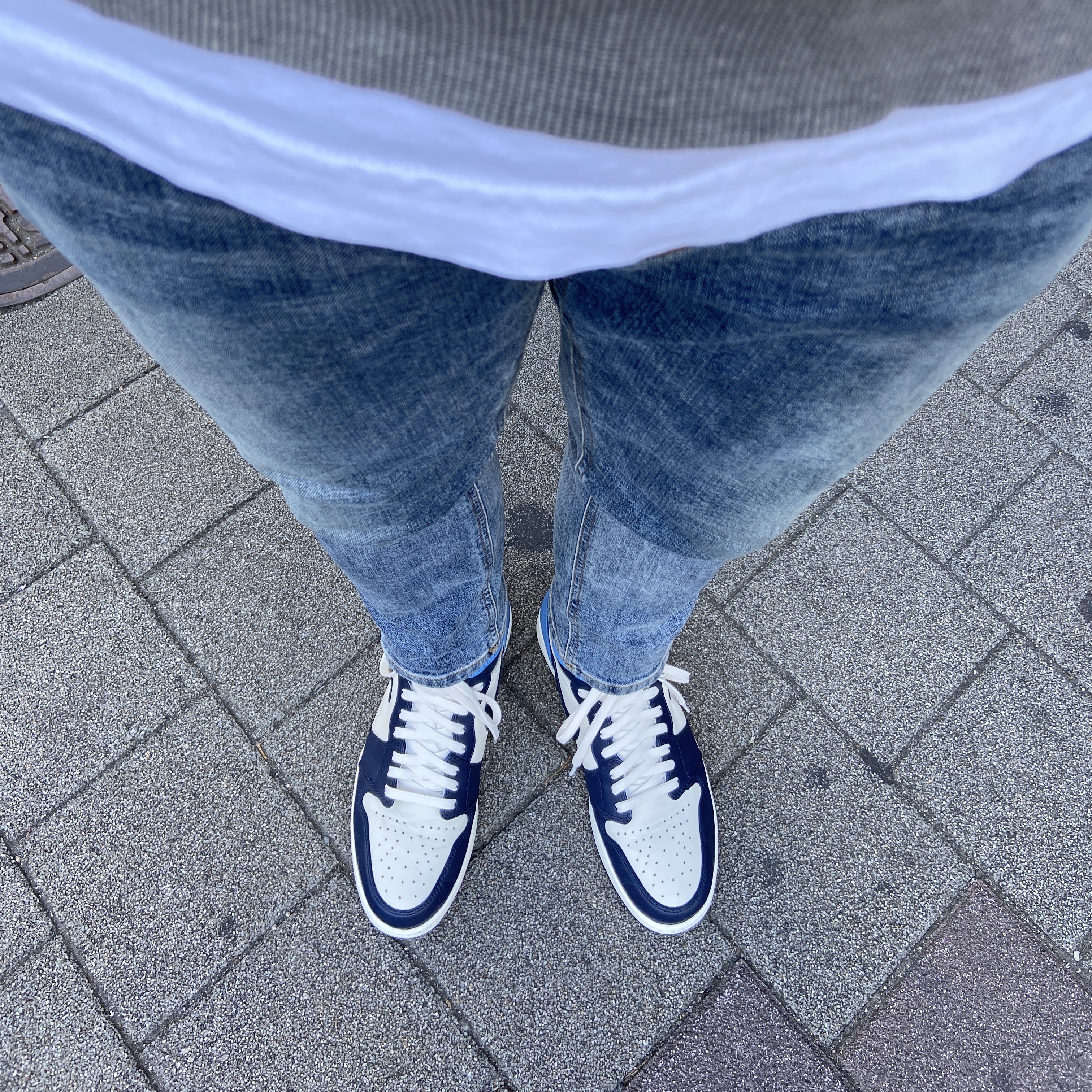 Jordan 1 Retro High Obsidian UNC, Jordan 1 Retro High OG Court Purple 2020 착용 스타일 - 2