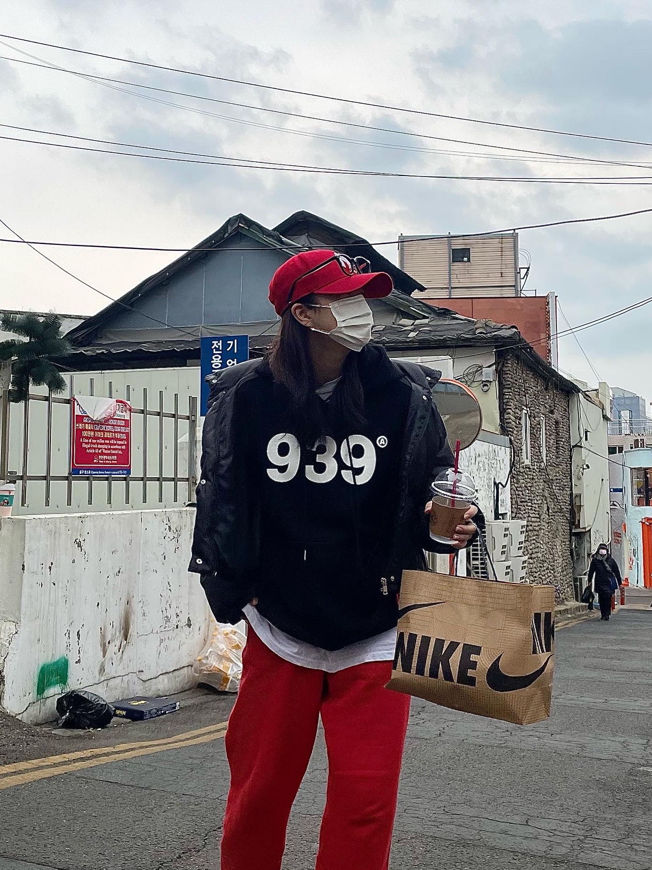 Nike Air Force 1 '07 Low White 착용 스타일 - 3