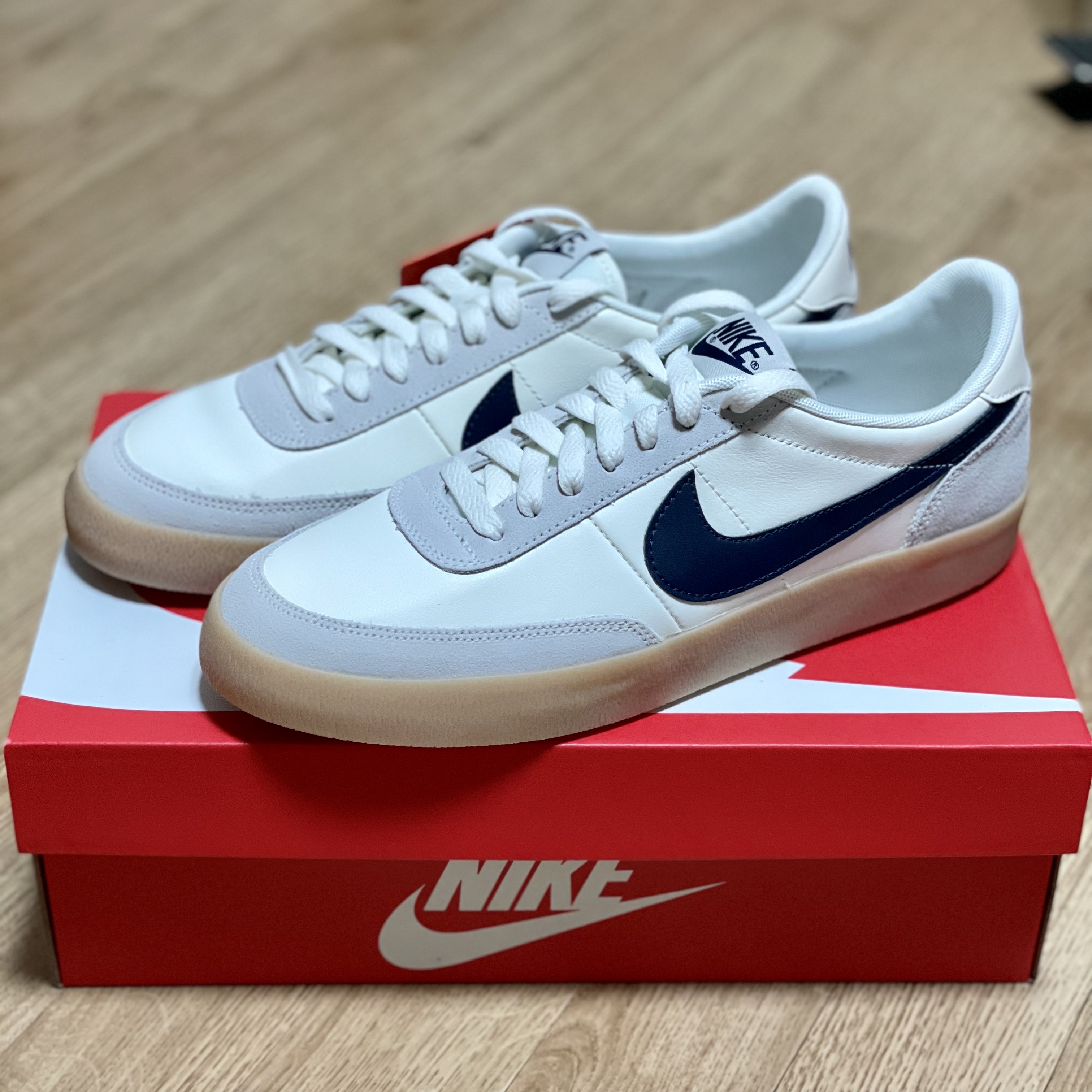 Nike x J.Crew Killshot 2 Sail Midnight Navy 착용 스타일 - 2