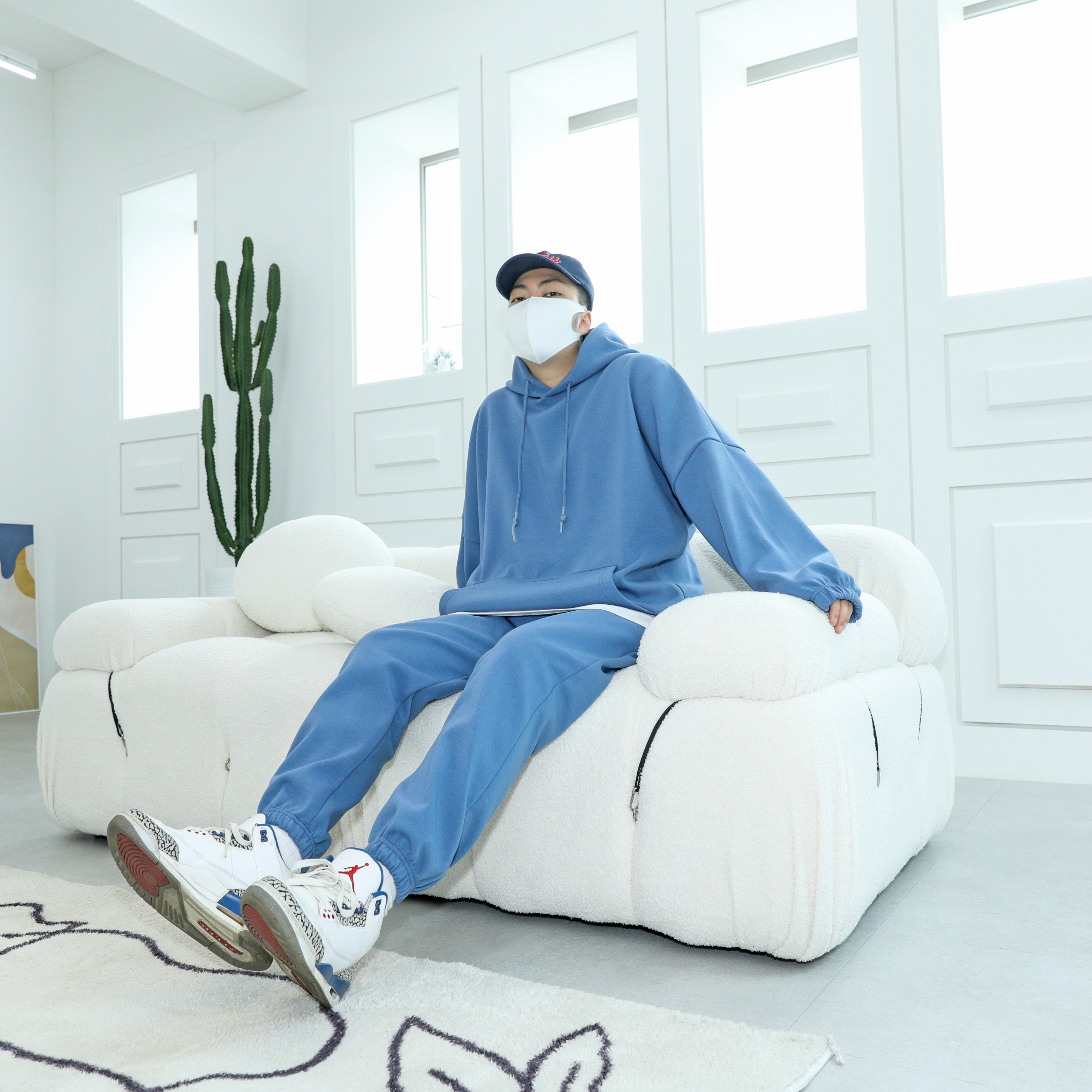 Jordan 3 Retro True Blue 2009 착용 스타일 - 1