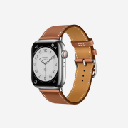 Apple Watch Hermes Series 7 45mm Silver Stainless Steel Case with Single Tour Gold (Korean Ver.)