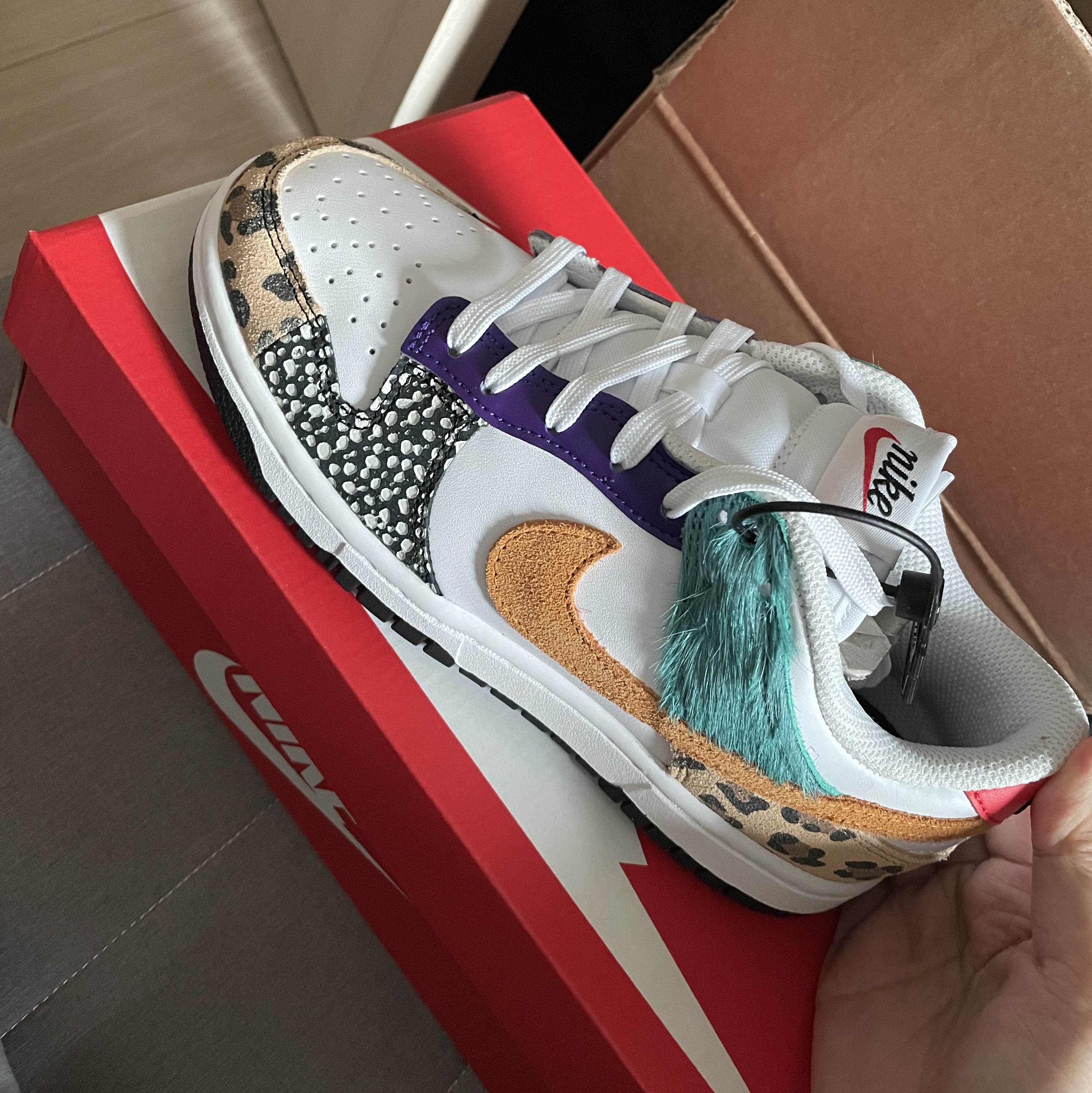 (W) Nike Dunk Low SE Patchwork 착용 스타일