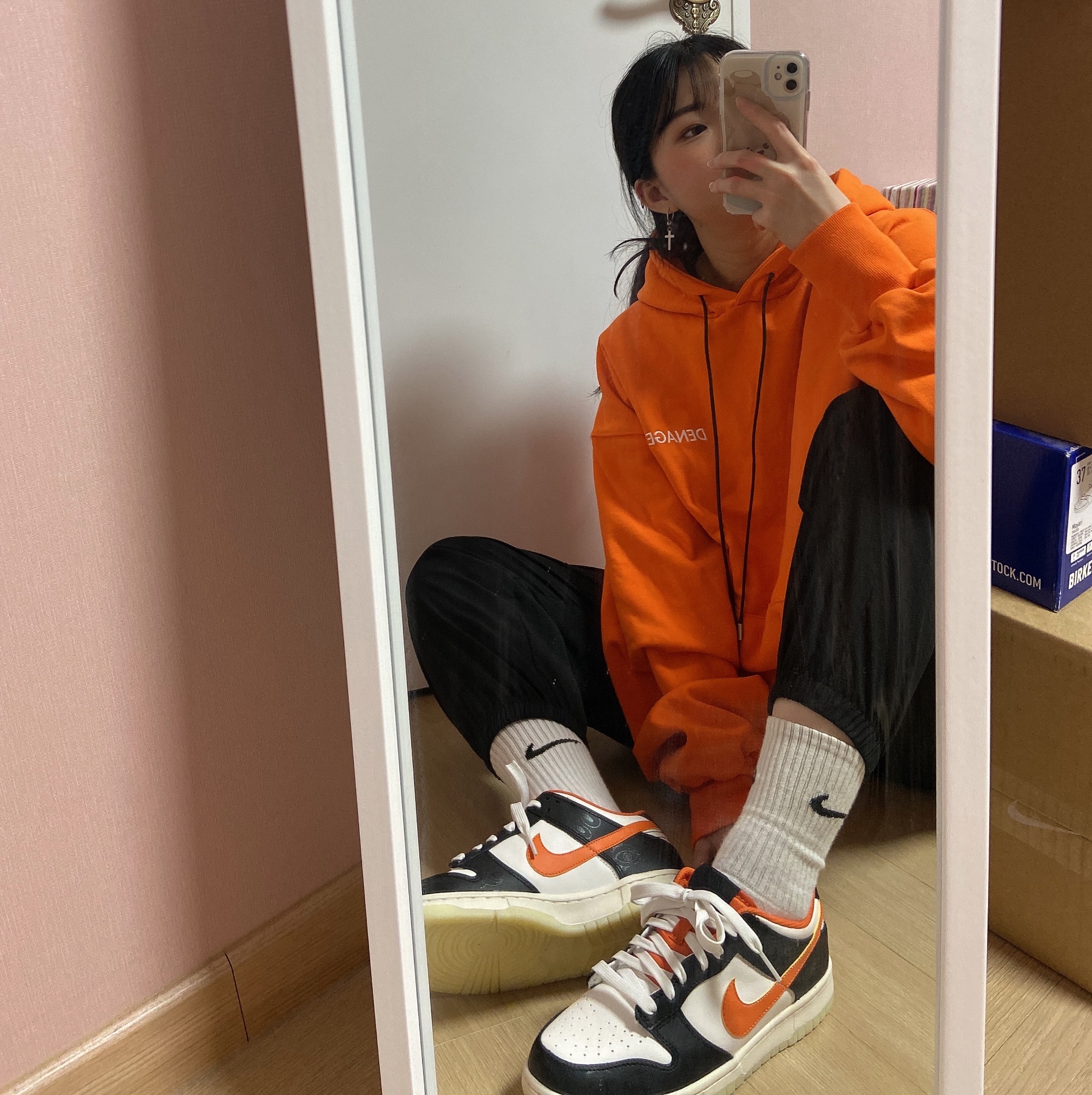 (GS) Nike Dunk Low PRM Halloween, Nike Dunk Low Retro PRM Halloween 착용 스타일