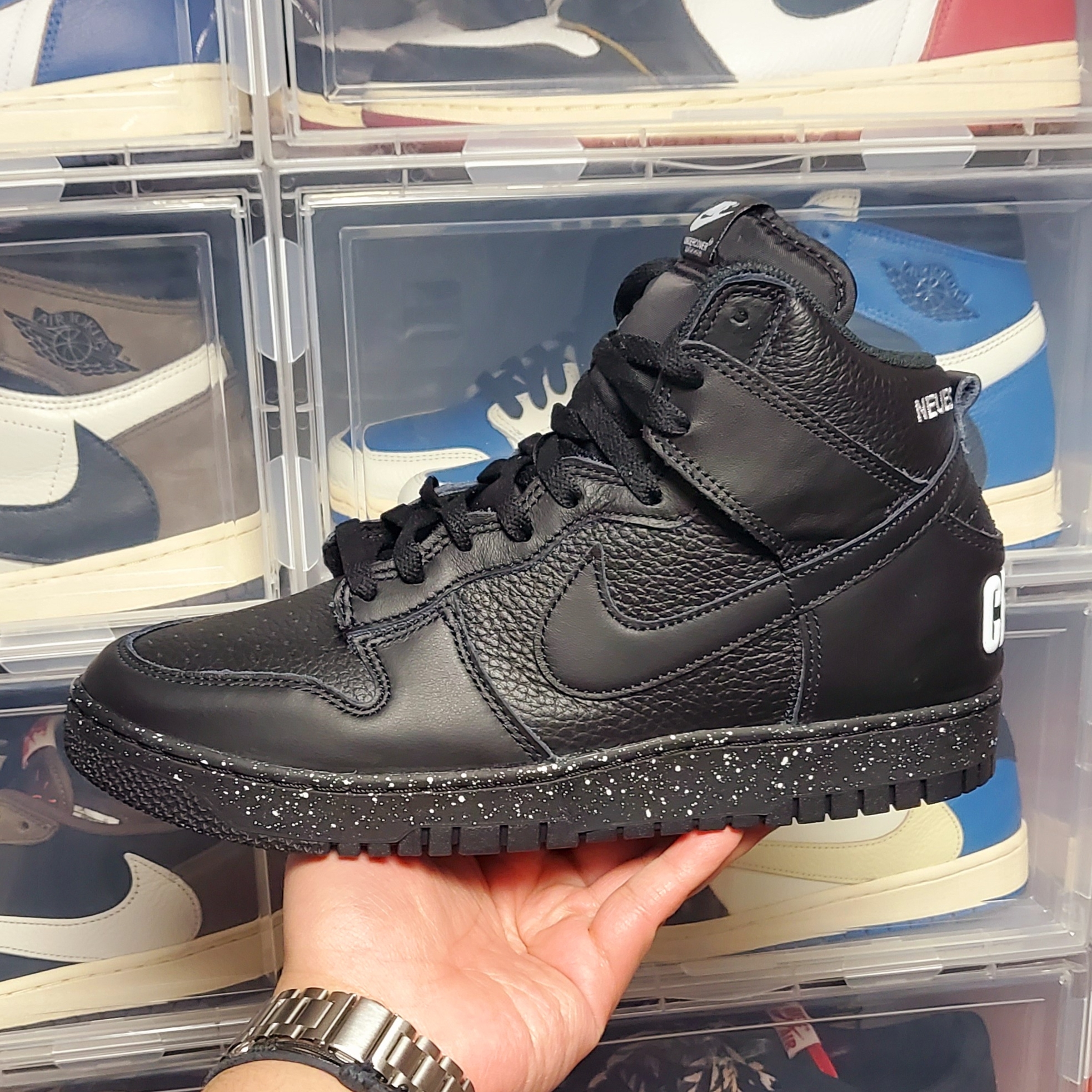 Nike x Undercover Dunk High 1985 Black 착용 스타일 - 2