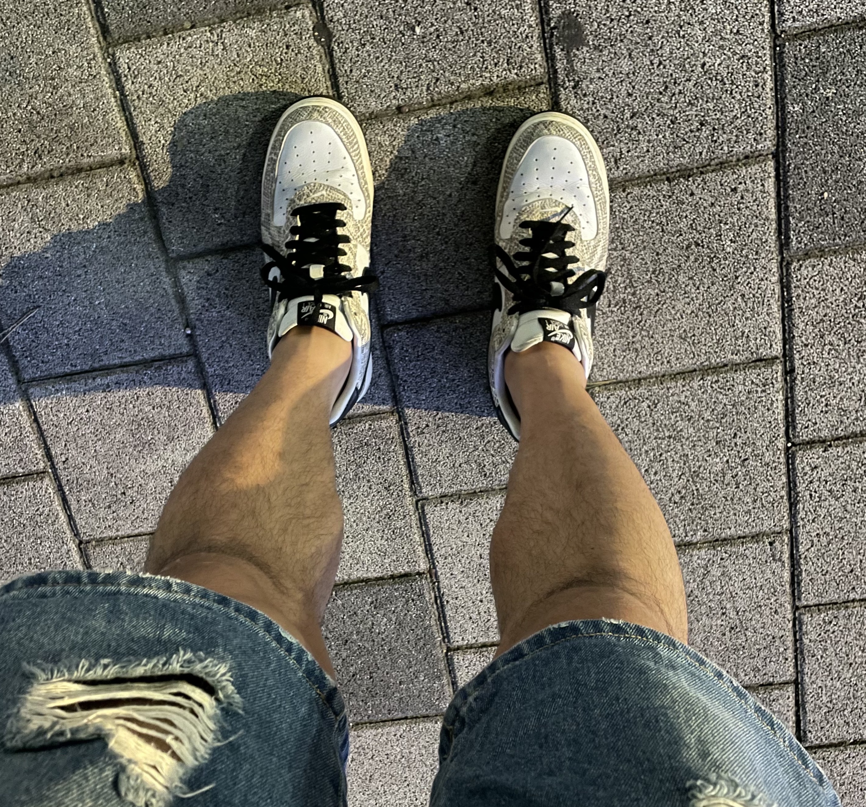 Nike Air Force 1 Low Retro Cocoa Snake 2018 착용 스타일 - 2