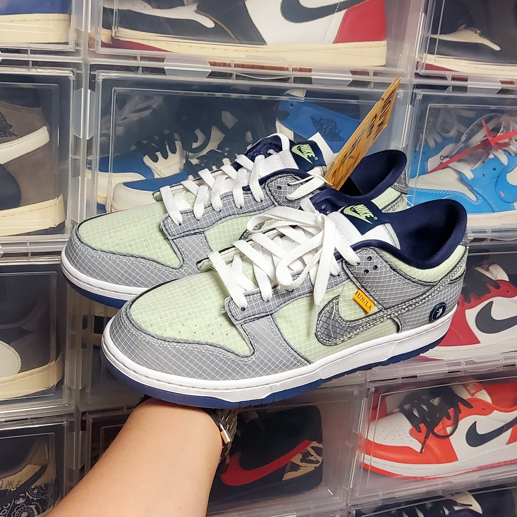 Nike x Union Dunk Low Passport Pack Pistachio 착용 스타일 - 2