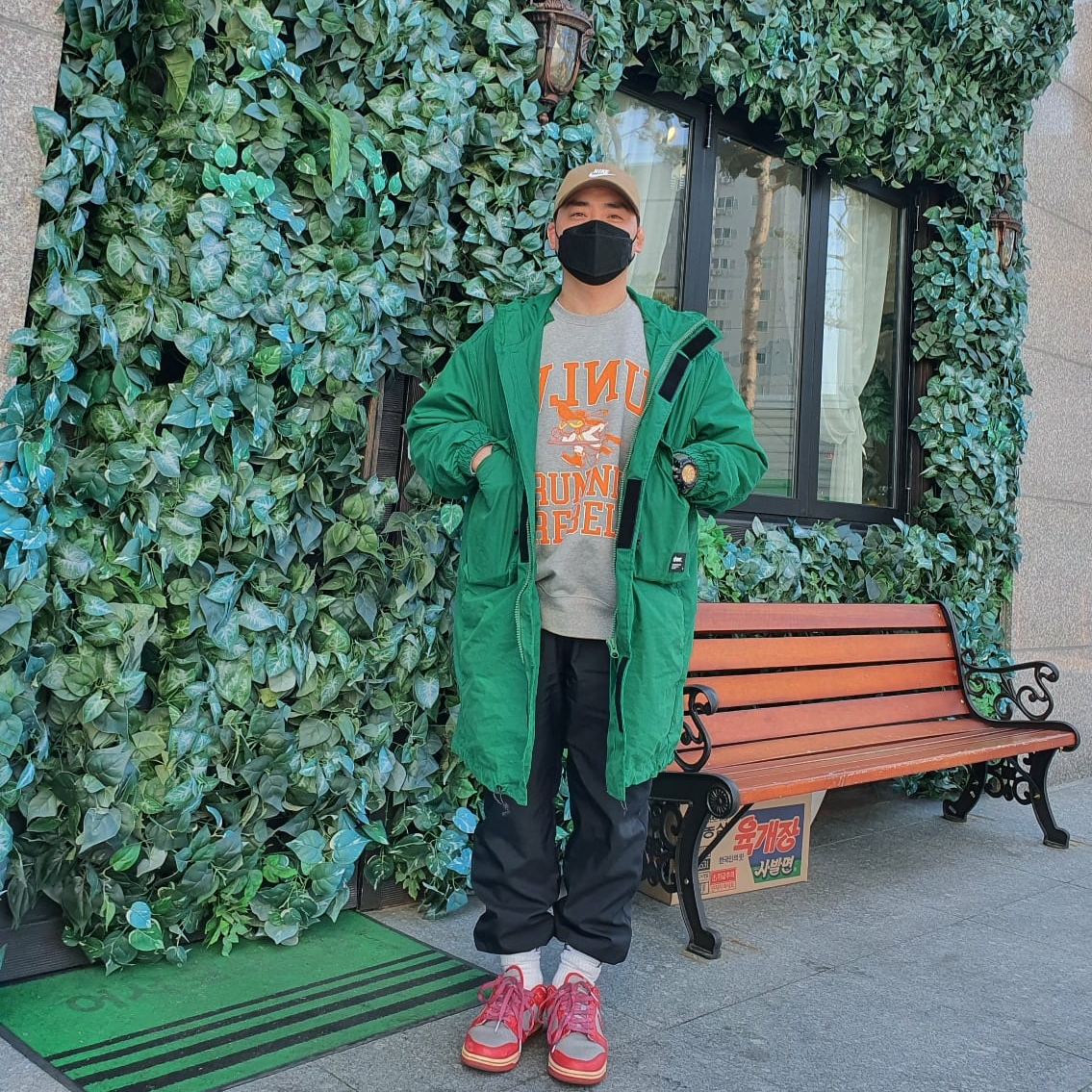 Nike Dunk Low Retro Medium Grey 착용 스타일