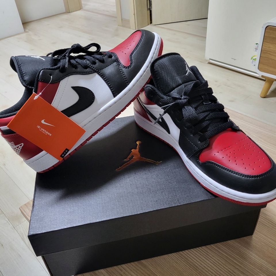 Jordan 1 Low Bred Toe 착용 스타일