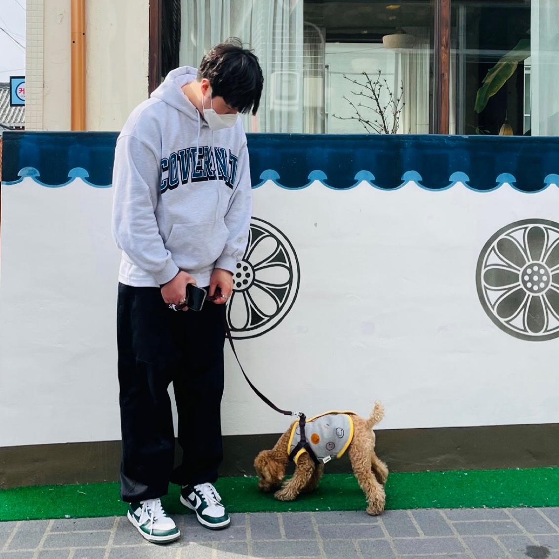 Nike Dunk Low Retro Varsity Green 착용 스타일
