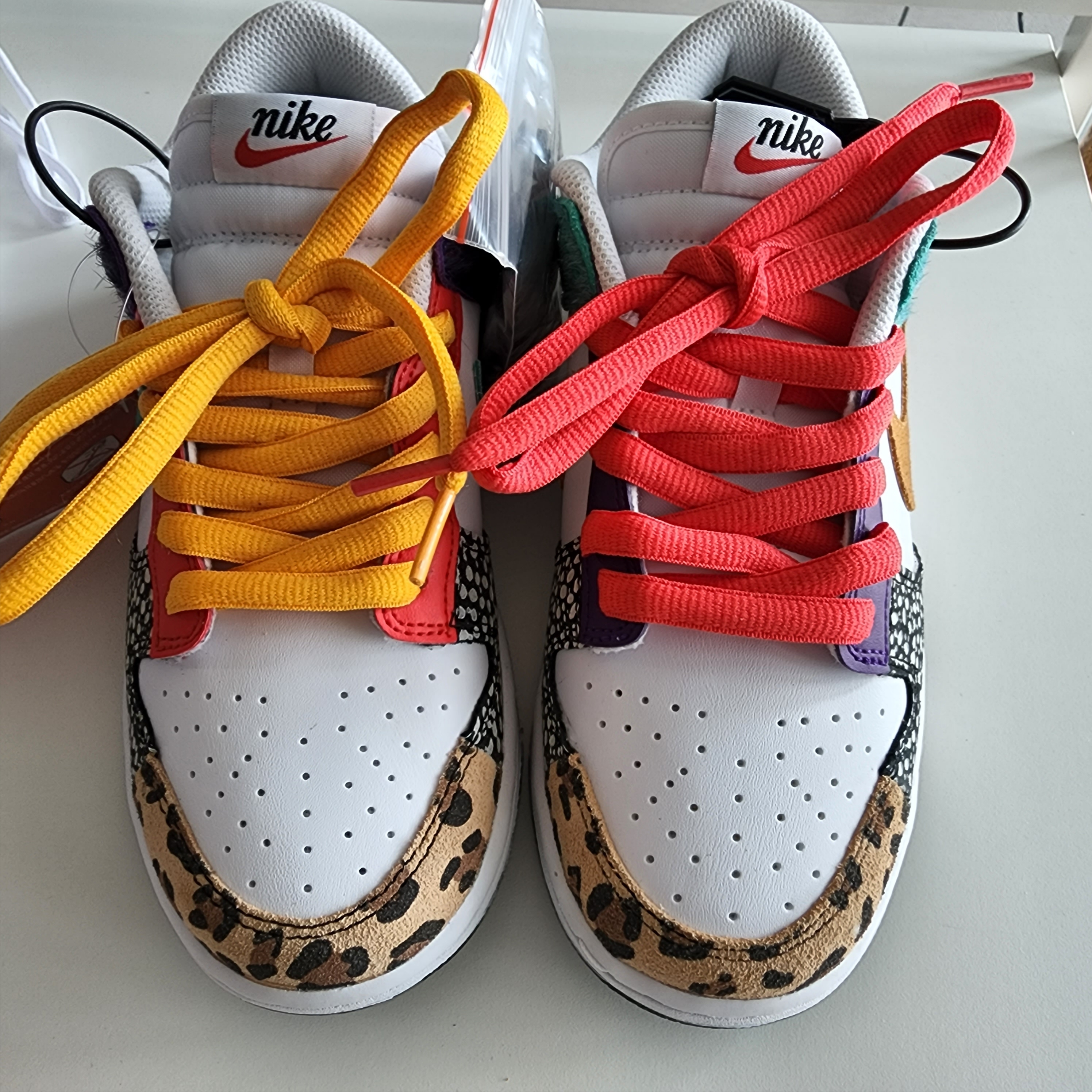 (W) Nike Dunk Low SE Patchwork 착용 스타일 - 1