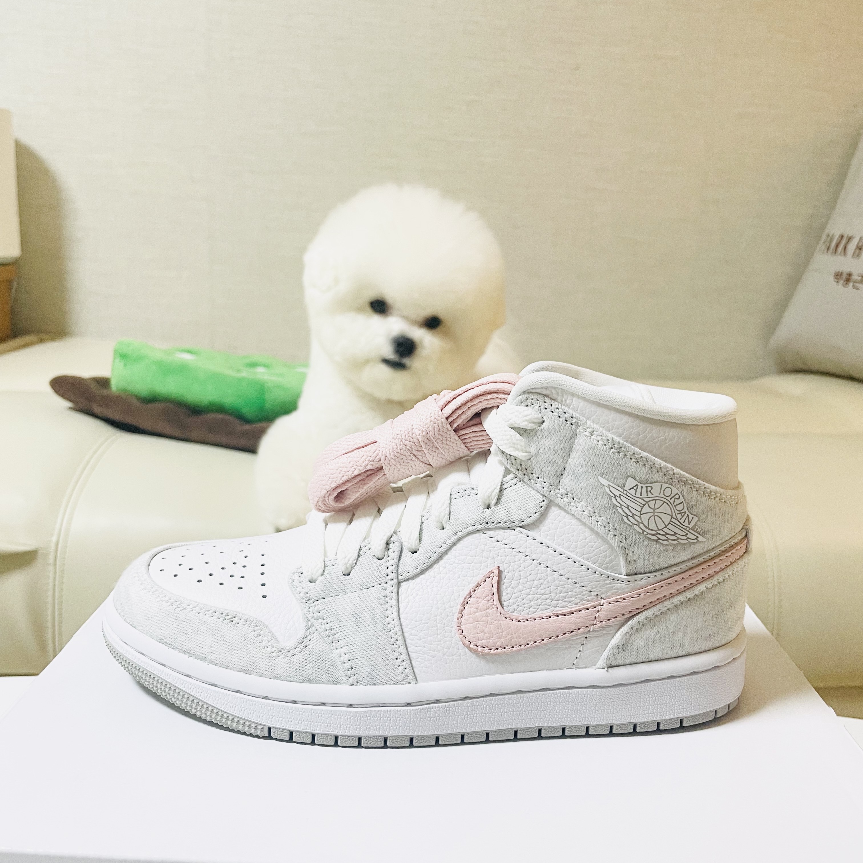 (W) Jordan 1 Mid SE Light Iron Ore 착용 스타일