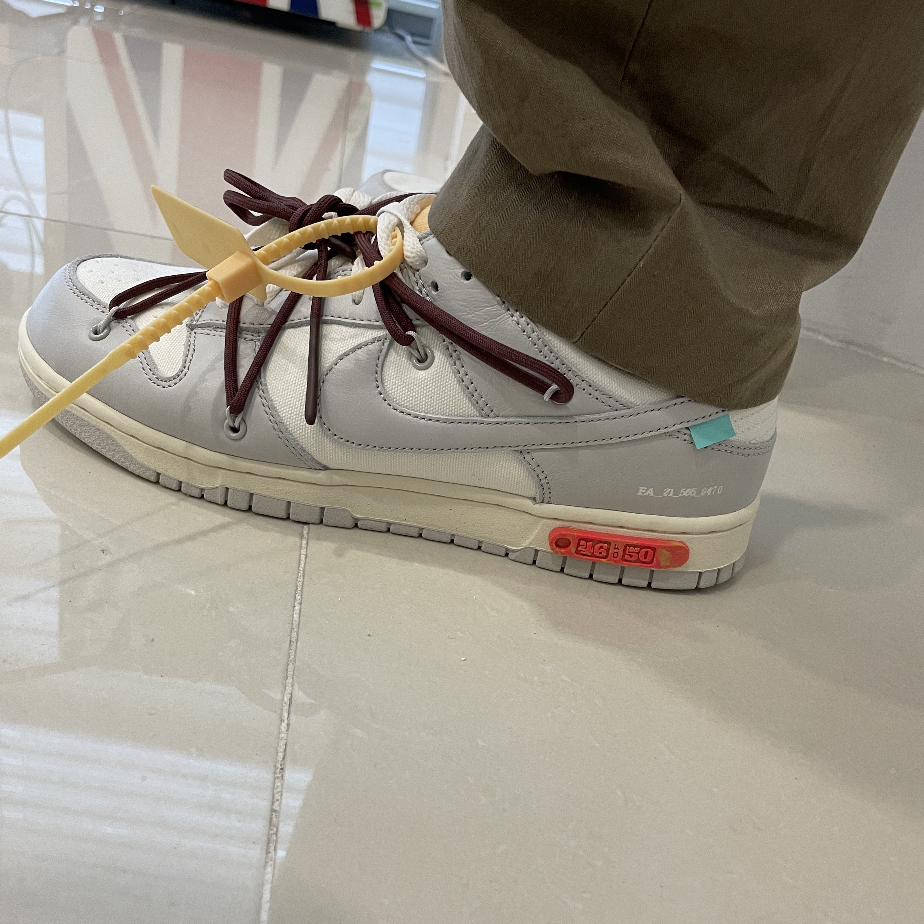 Nike x Off-White Dunk Low The 50 - Lot 46 착용 스타일 - 1