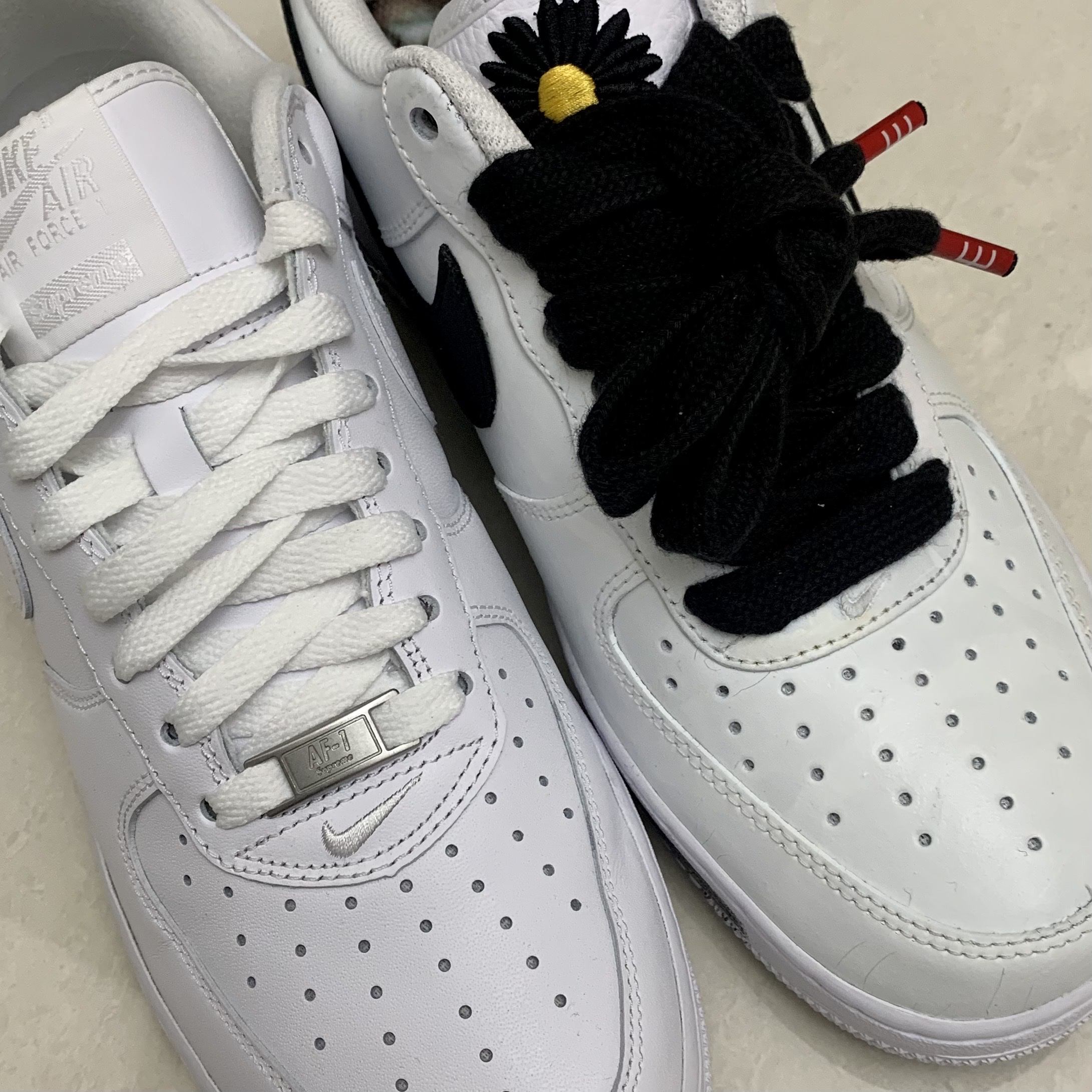Nike x Peaceminusone Air Force 1 Low Para-Noise 2.0, Nike x Supreme Air Force 1 Low White 착용 스타일 - 2