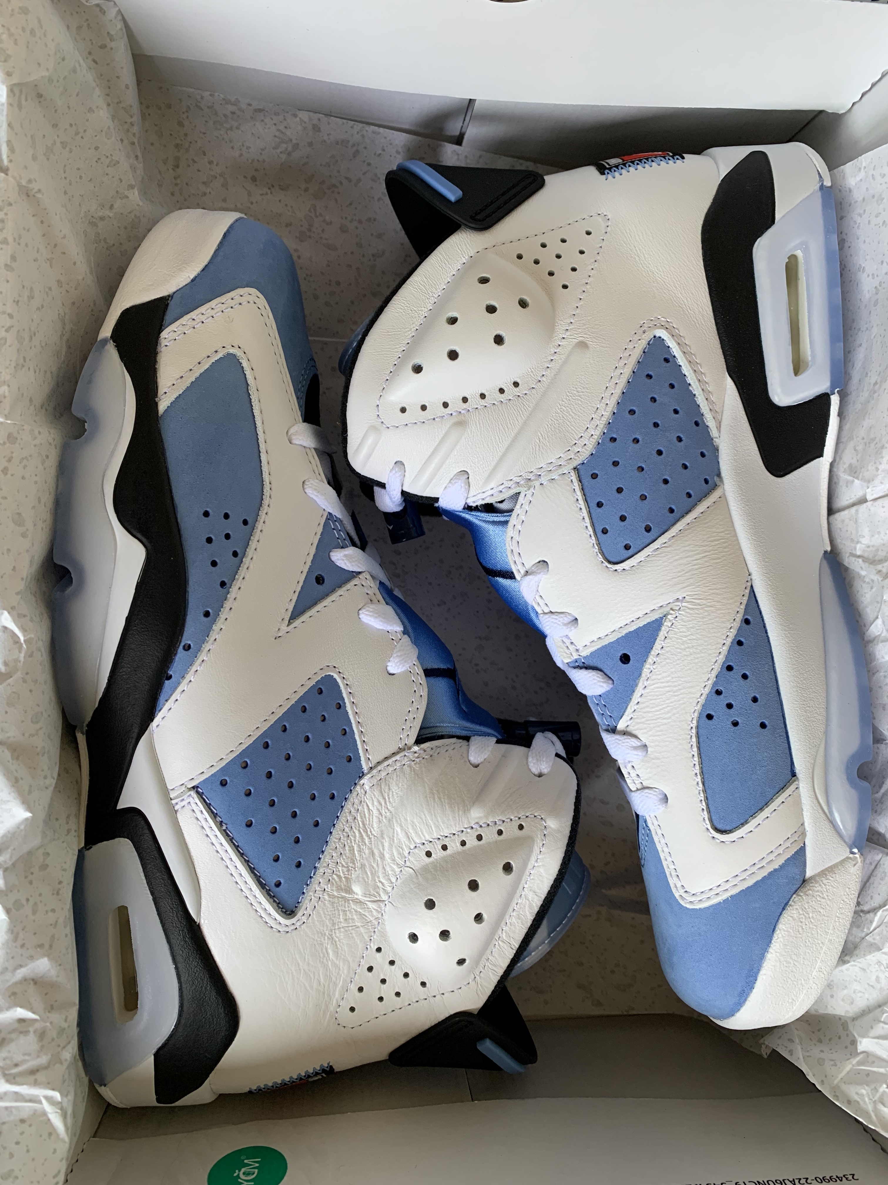 Jordan 6 Retro University Blue, The North Face 22 Beijing Team Korea Down Parka Replica White 착용 스타일 - 2