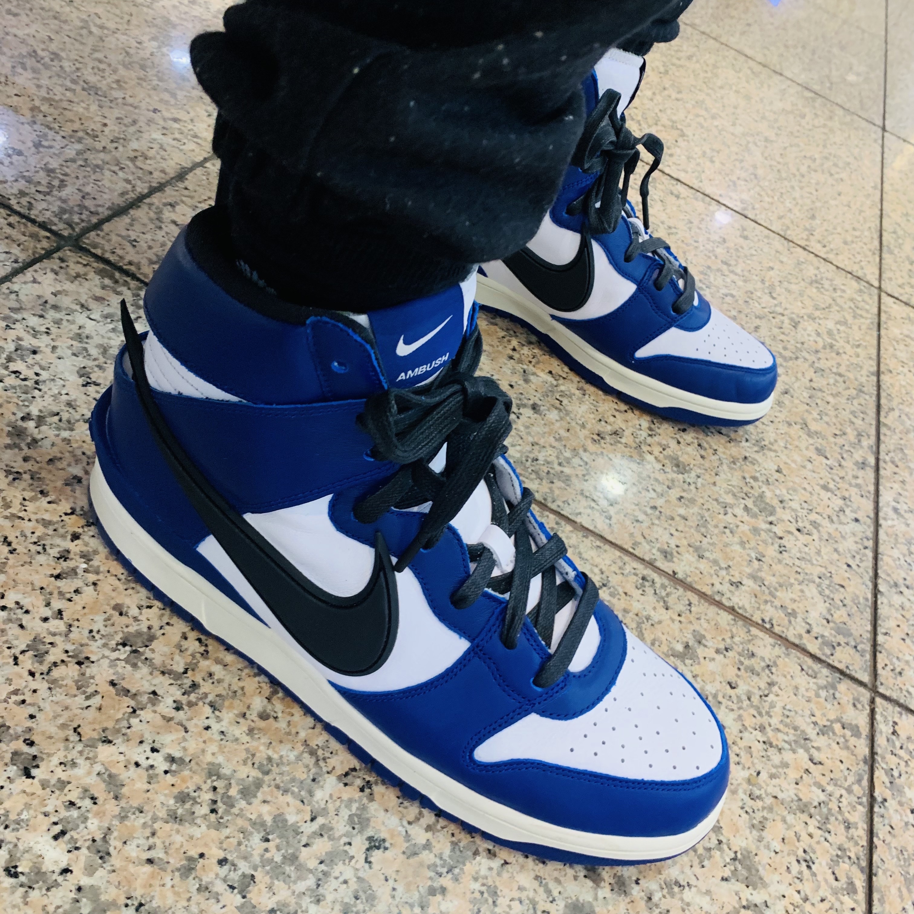 Nike x Ambush Dunk High Deep Royal Blue 착용 스타일 - 4